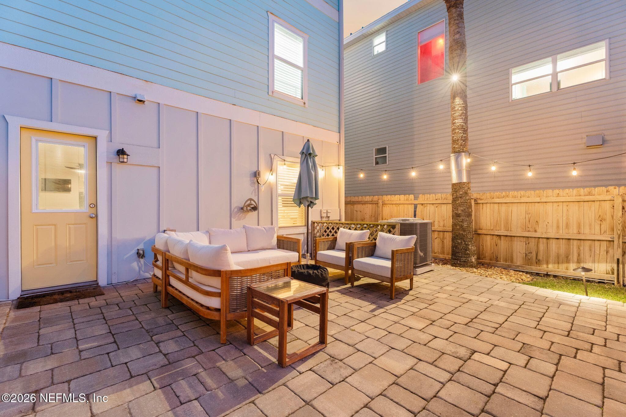 Twilight patio — 209 7TH Avenue S, Jacksonville Beach, FL 32250