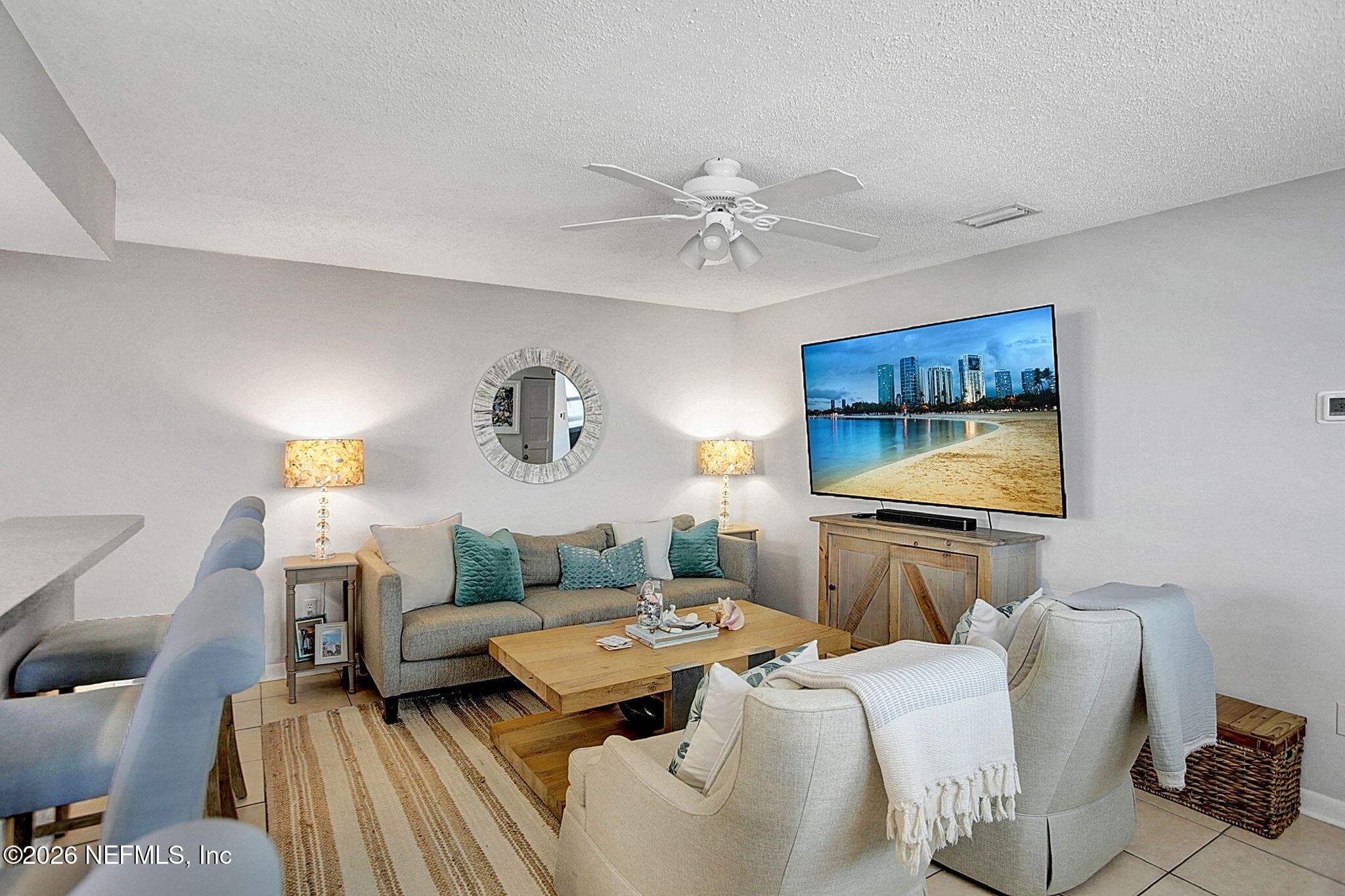 West Unit Living Area — 206/208 HOPKINS Street, Neptune Beach, FL 32266