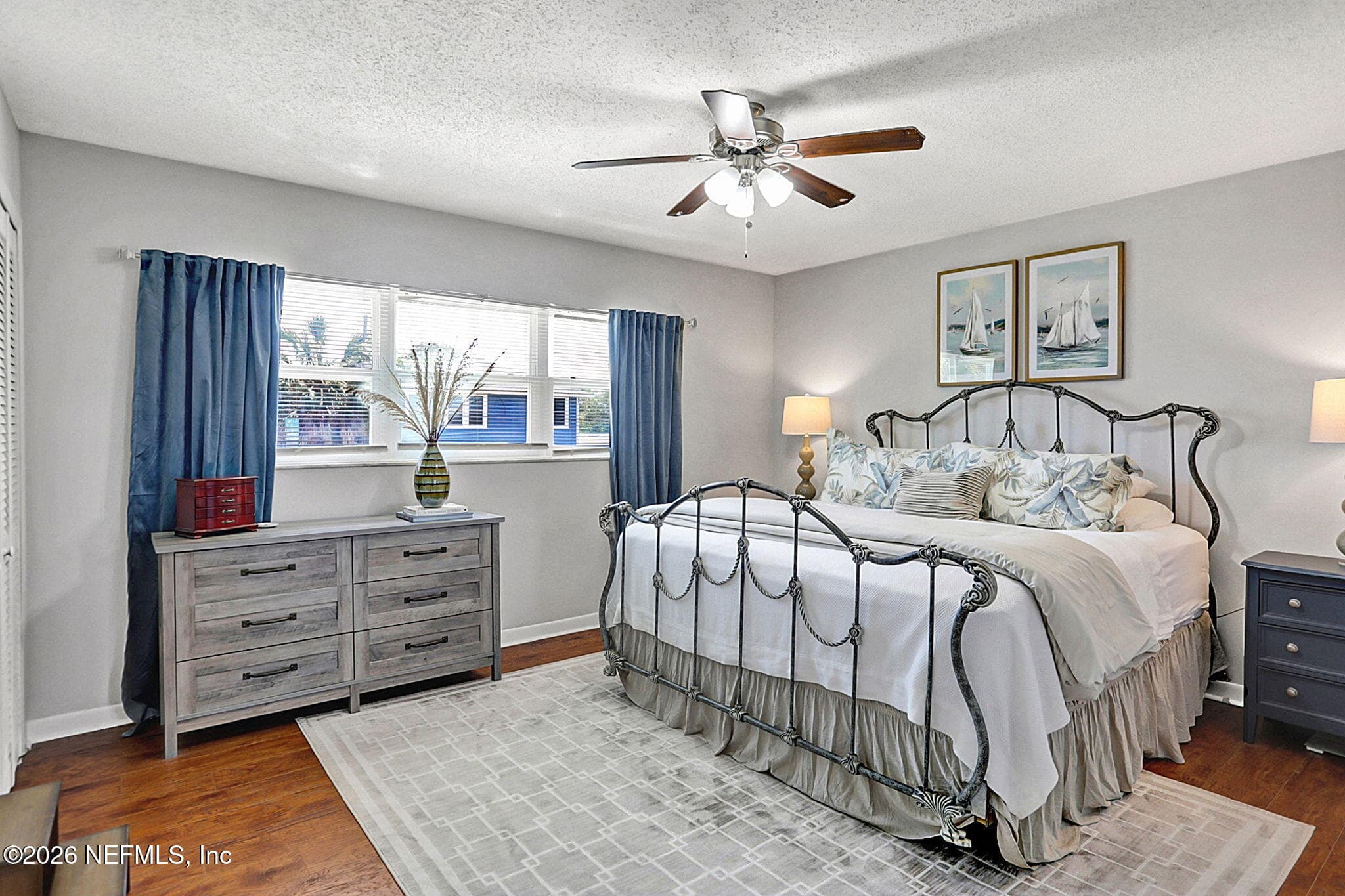 West Unit Primary Bedroom — 206/208 HOPKINS Street, Neptune Beach, FL 32266