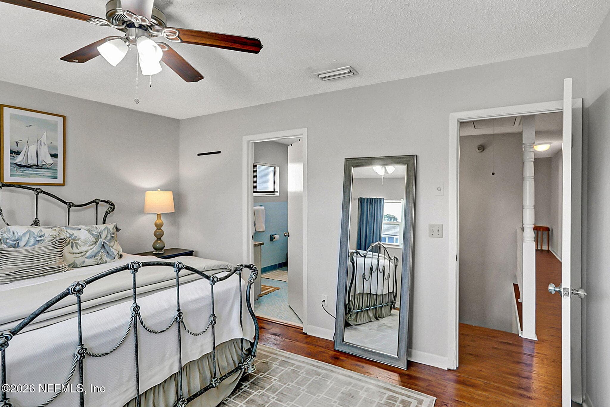 West Unit Primary Bedroom — 206/208 HOPKINS Street, Neptune Beach, FL 32266