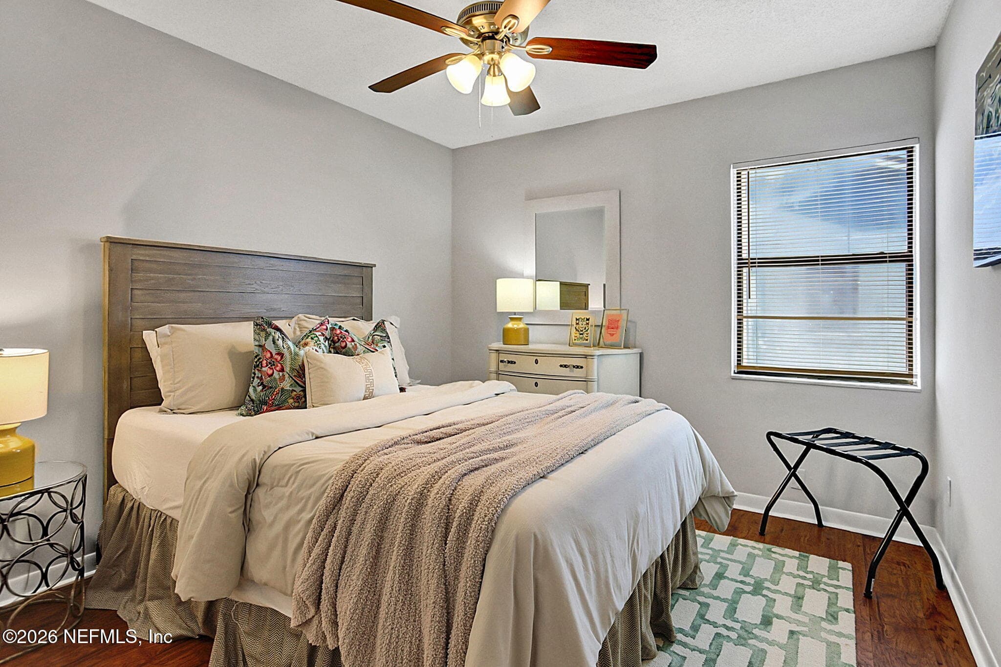 West Unit Second Bedroom — 206/208 HOPKINS Street, Neptune Beach, FL 32266