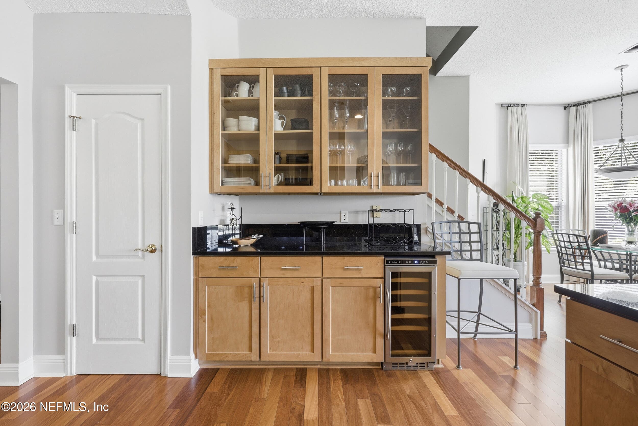 Built in wine refrigerator and glass doors on upper cabinets. — 3158 COUNTRY CLUB Boulevard, Orange Park, FL 32073