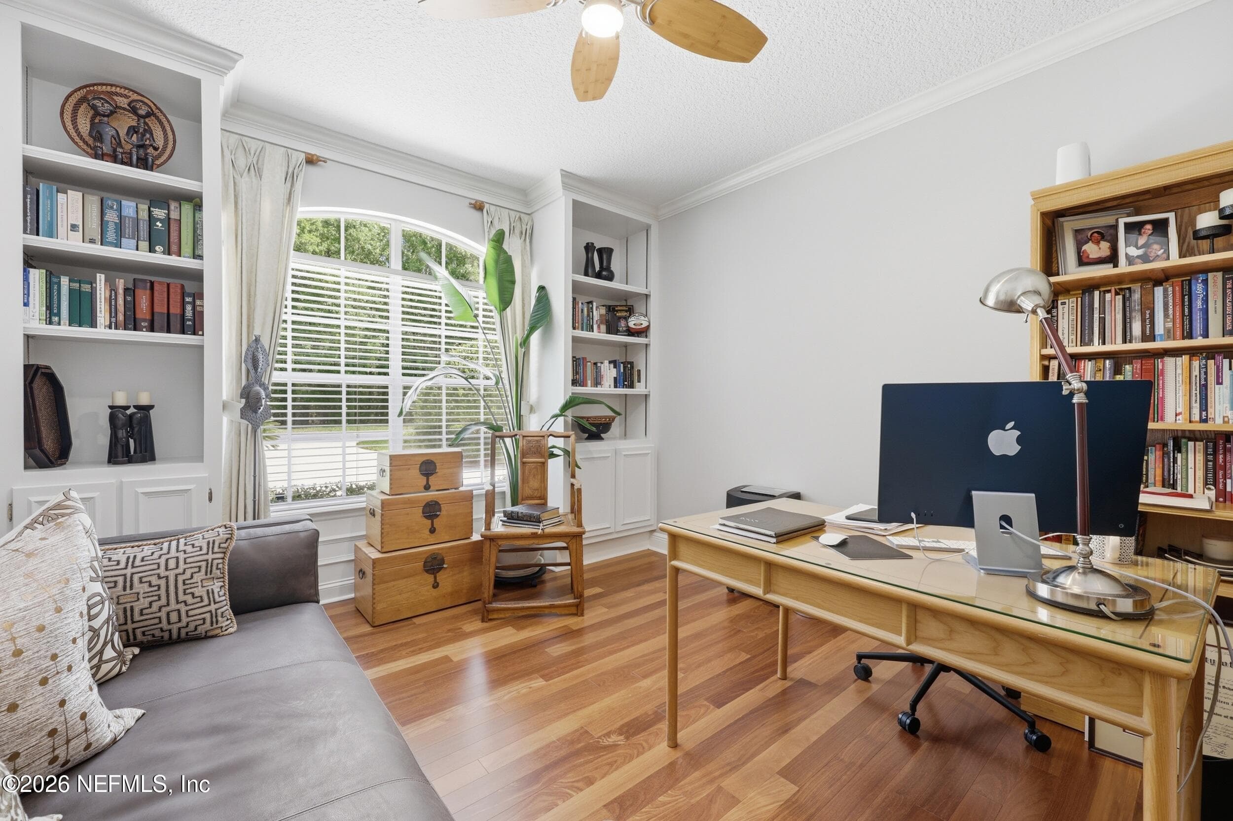 Dedicated office with custom built in shelves — 3158 COUNTRY CLUB Boulevard, Orange Park, FL 32073