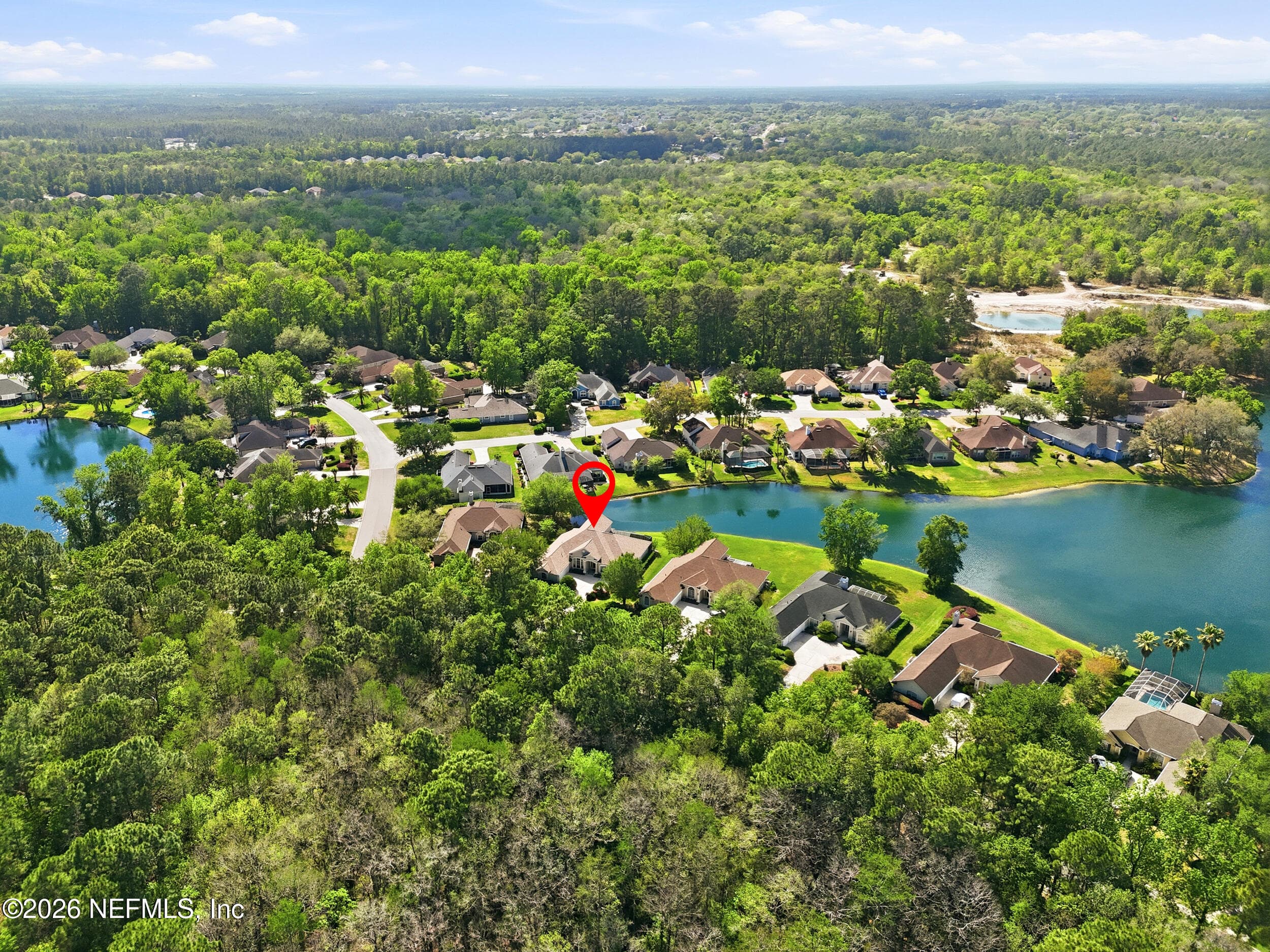 Home surrounded by water and preserve — 3158 COUNTRY CLUB Boulevard, Orange Park, FL 32073