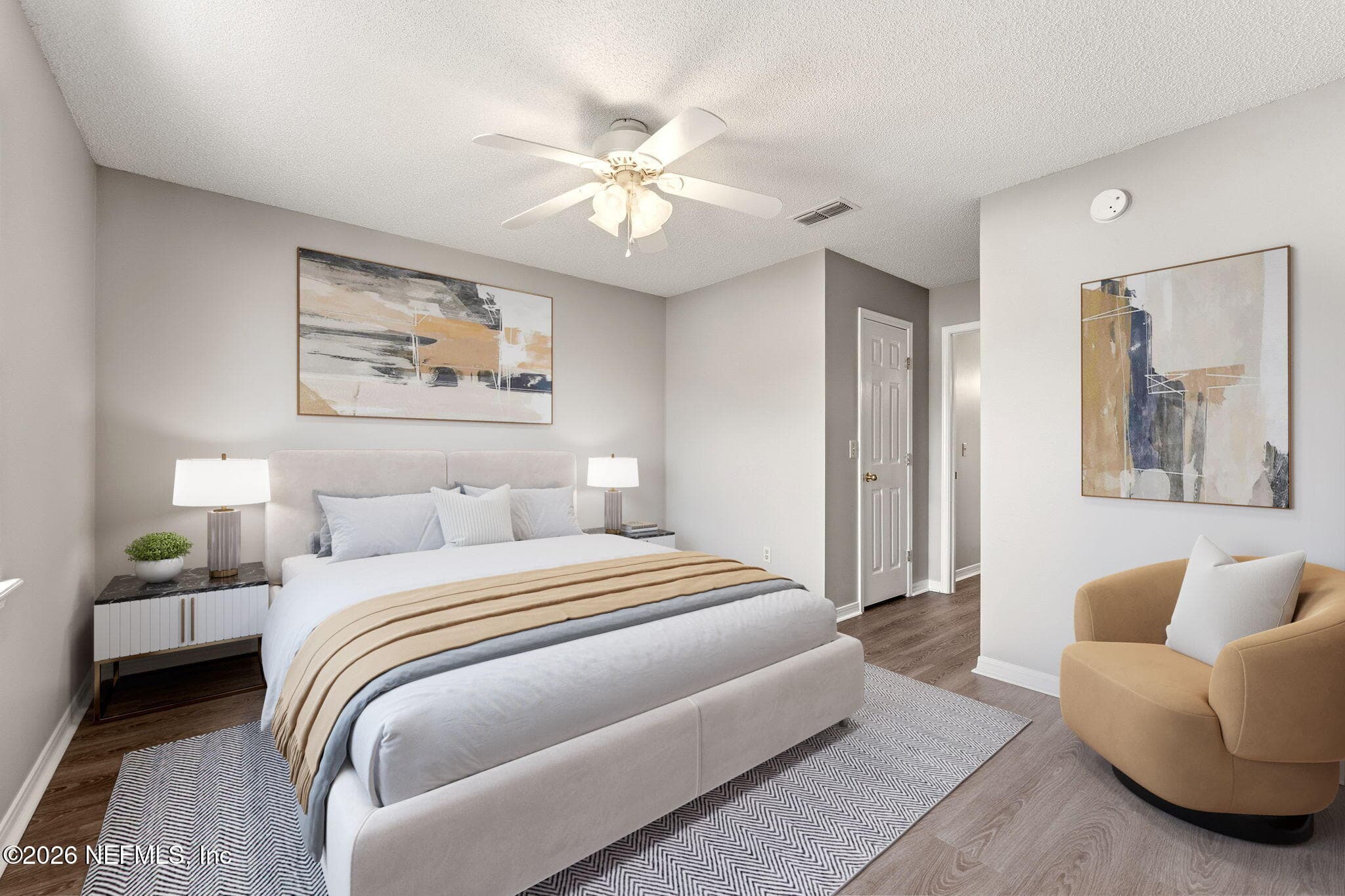 Primary Bedroom (virtually staged) — 7809 ALLSPICE Circle E, Jacksonville, FL 32244