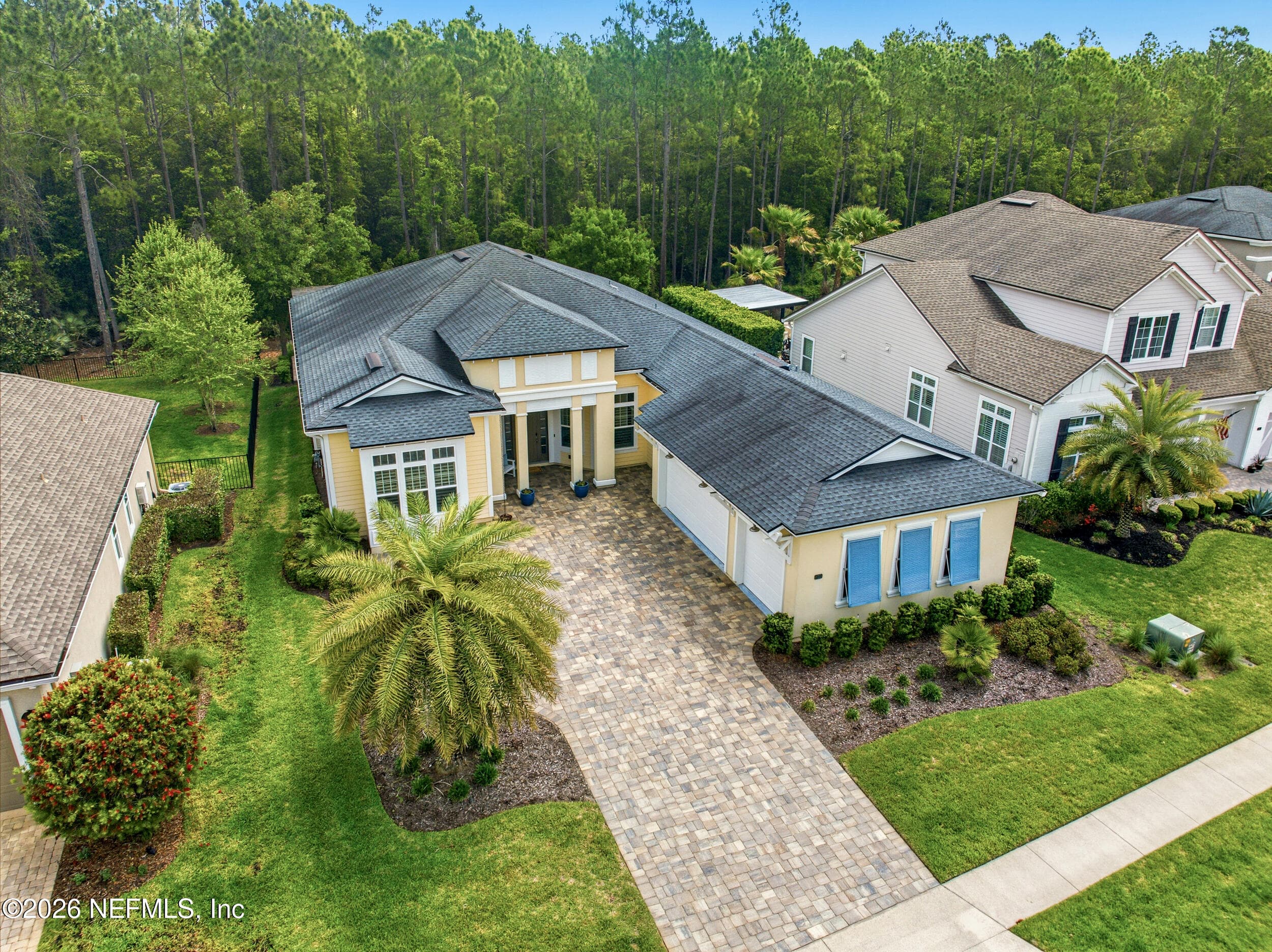 Aerial front preserve lot — 323 MAHI Drive, Ponte Vedra, FL 32081