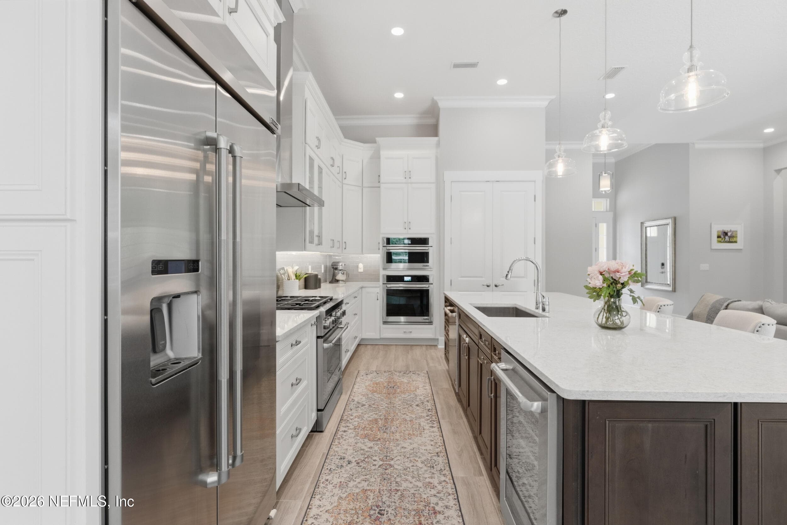 Dbl Jenn-Air wall ovens fridge — 323 MAHI Drive, Ponte Vedra, FL 32081