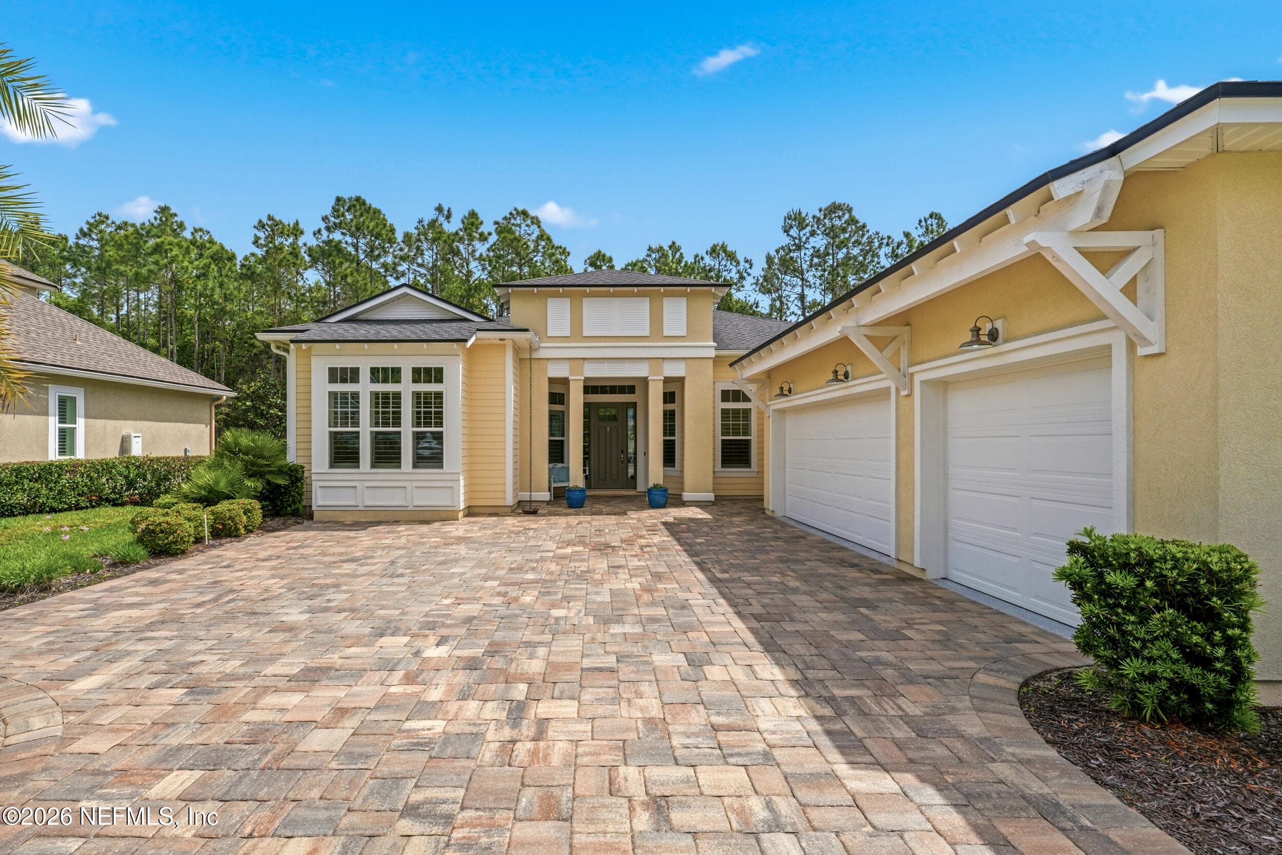 Covered entry double doors — 323 MAHI Drive, Ponte Vedra, FL 32081