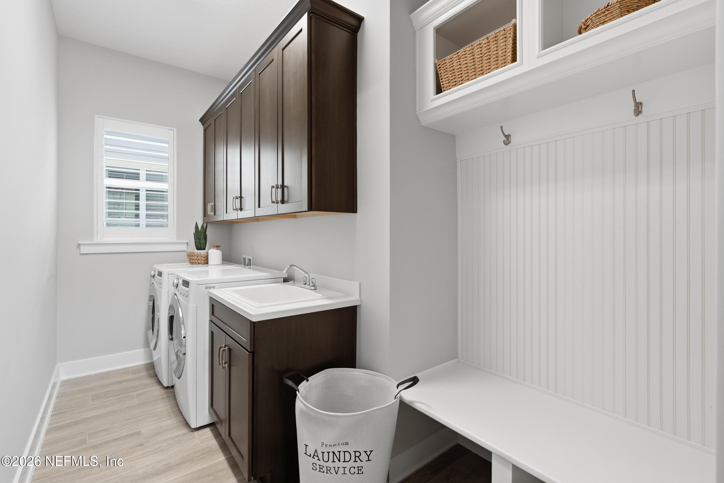 Laundry cabinets & sink — 323 MAHI Drive, Ponte Vedra, FL 32081