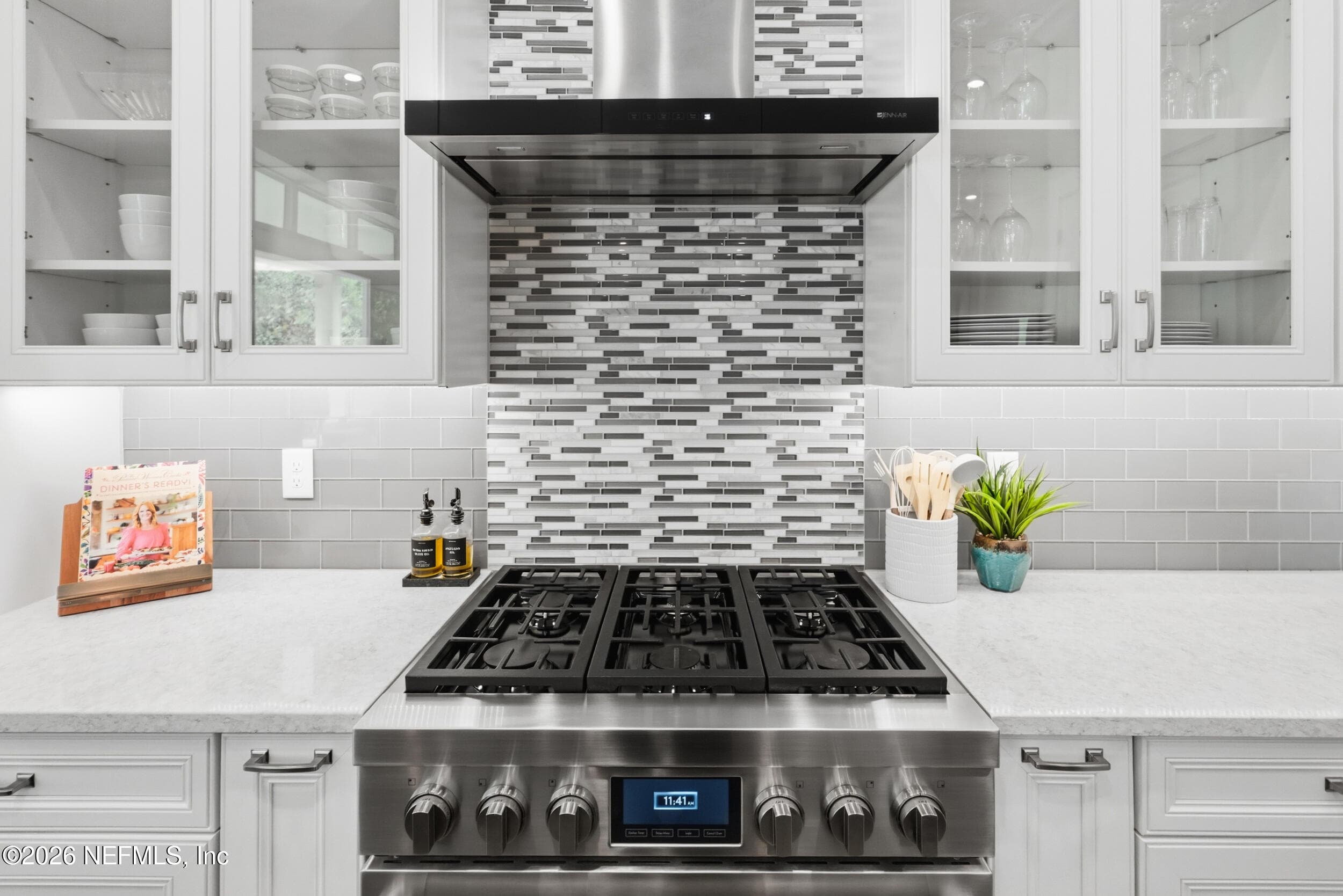 Jenn-Air pro gas range & hood — 323 MAHI Drive, Ponte Vedra, FL 32081