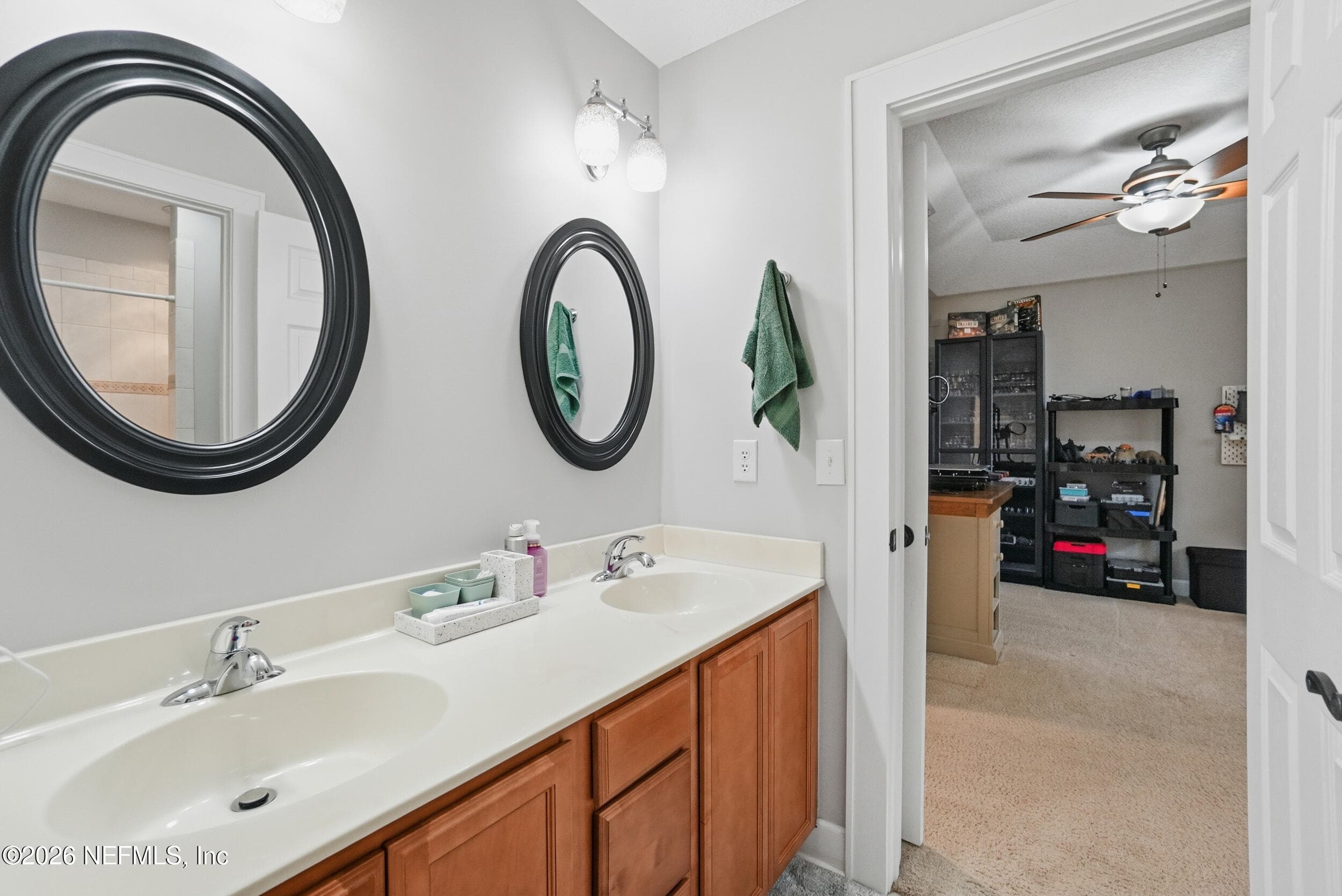 Jack and Jill bathroom — 2408 STOCKTON Drive, Fleming Island, FL 32003