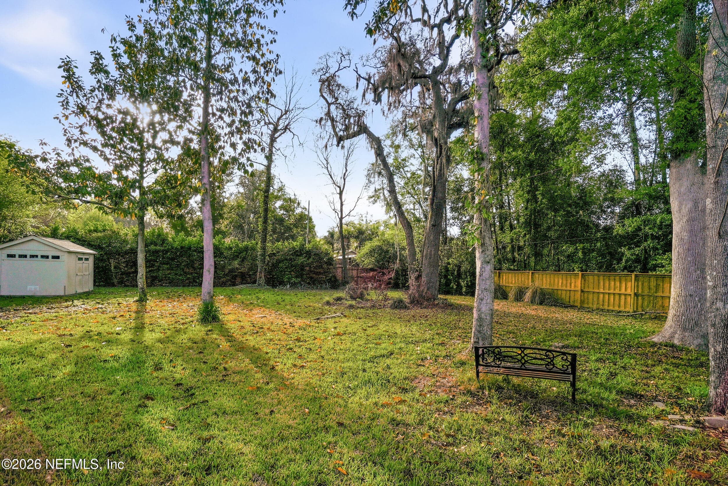 Fully fenced in yard — 2408 STOCKTON Drive, Fleming Island, FL 32003