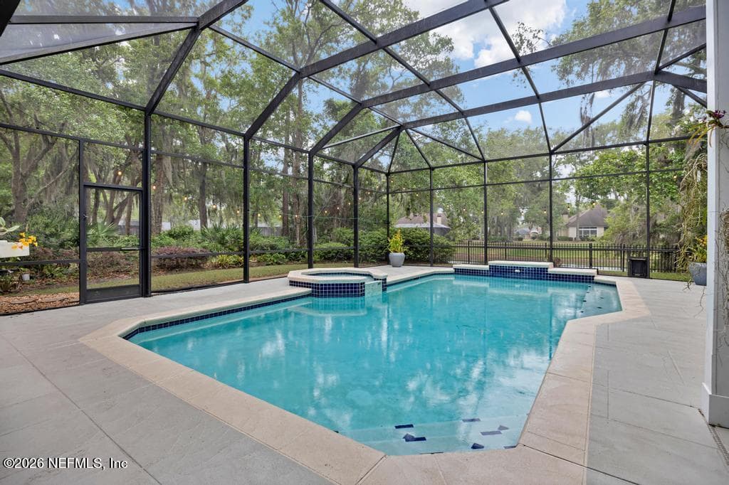 enclosed pool and spa — 1943 ROSE MALLOW Lane, Fleming Island, FL 32003