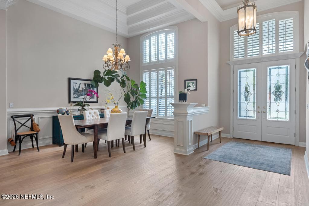 front entry hall and dining room — 1943 ROSE MALLOW Lane, Fleming Island, FL 32003