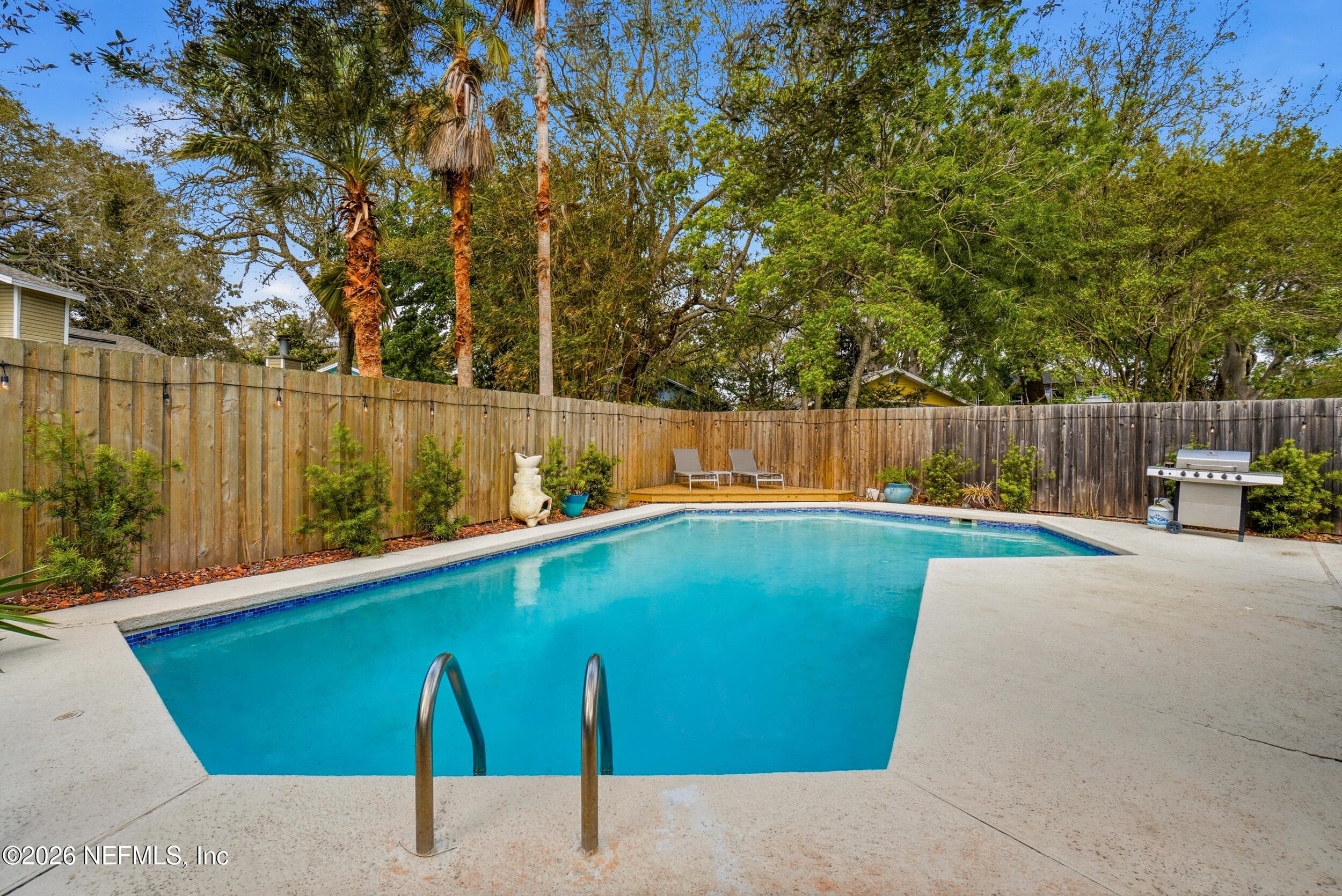 Backyard & Pool — 2018 ROSEWOOD Drive, Neptune Beach, FL 32266