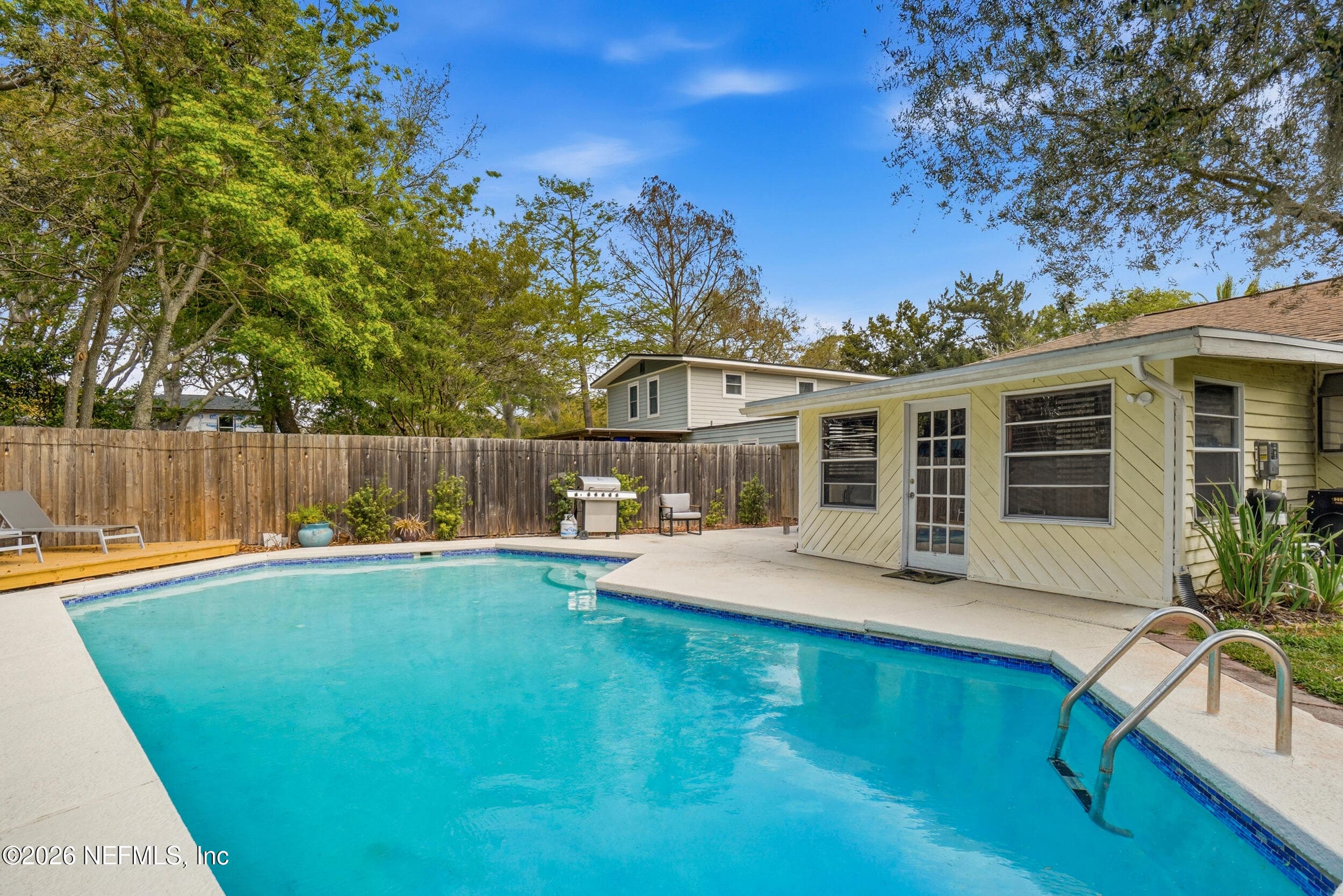 Backyard & Pool — 2018 ROSEWOOD Drive, Neptune Beach, FL 32266