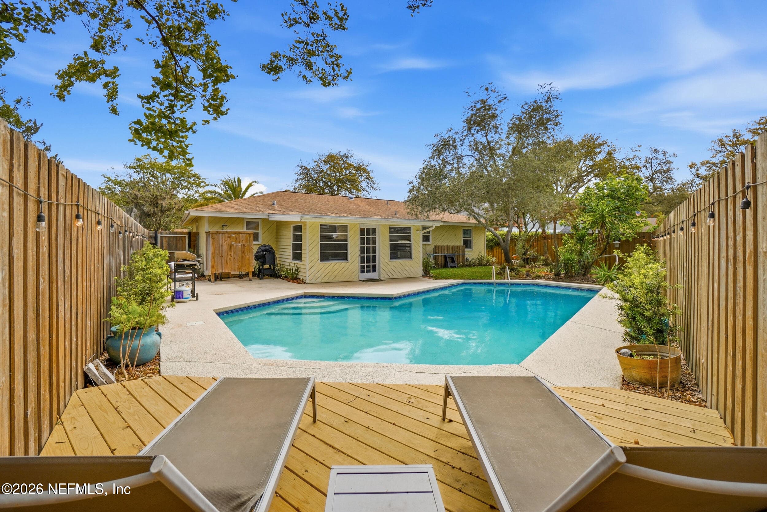 Wood Deck & Pool — 2018 ROSEWOOD Drive, Neptune Beach, FL 32266
