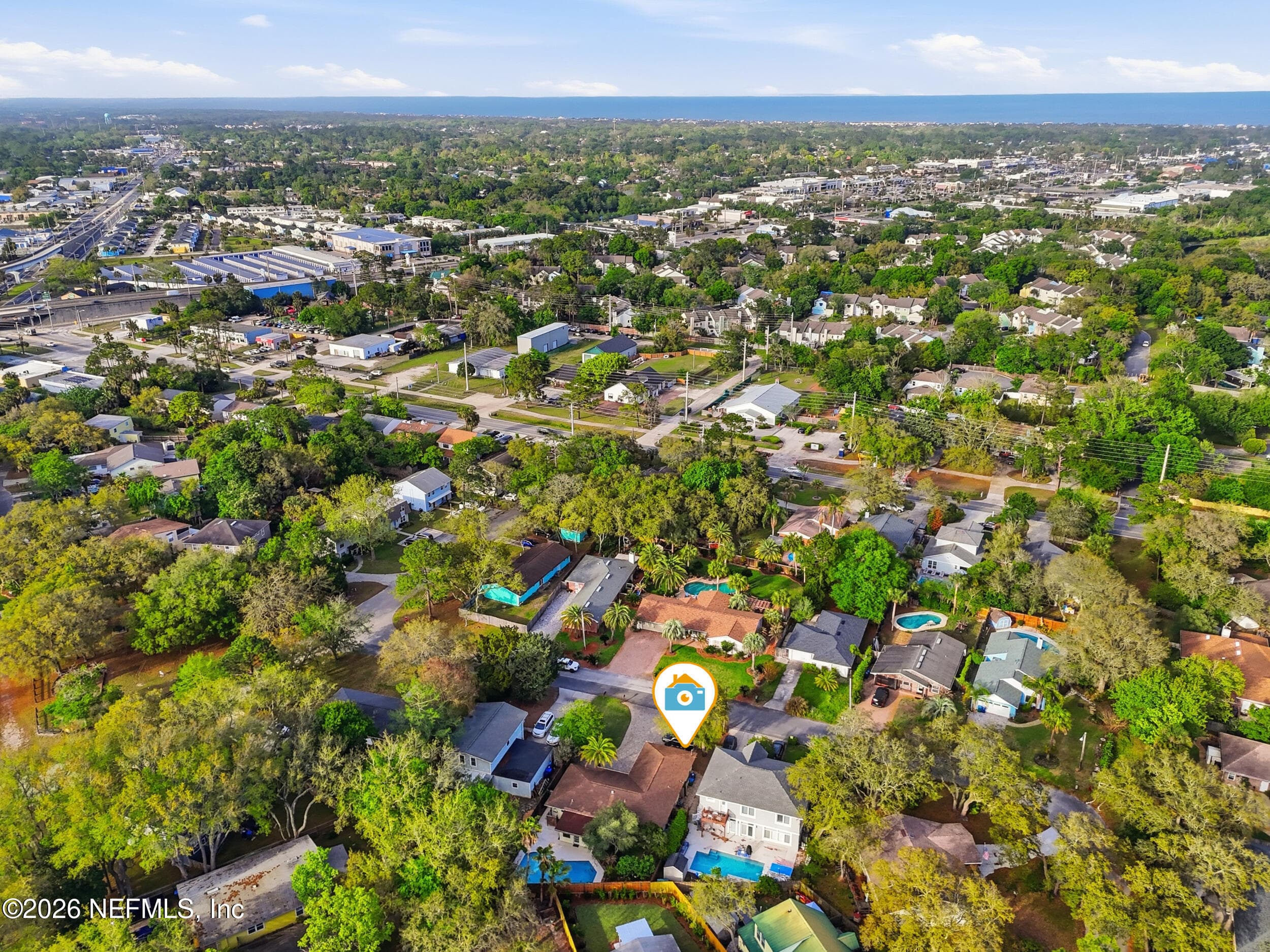 Aerial to Ocean — 2018 ROSEWOOD Drive, Neptune Beach, FL 32266
