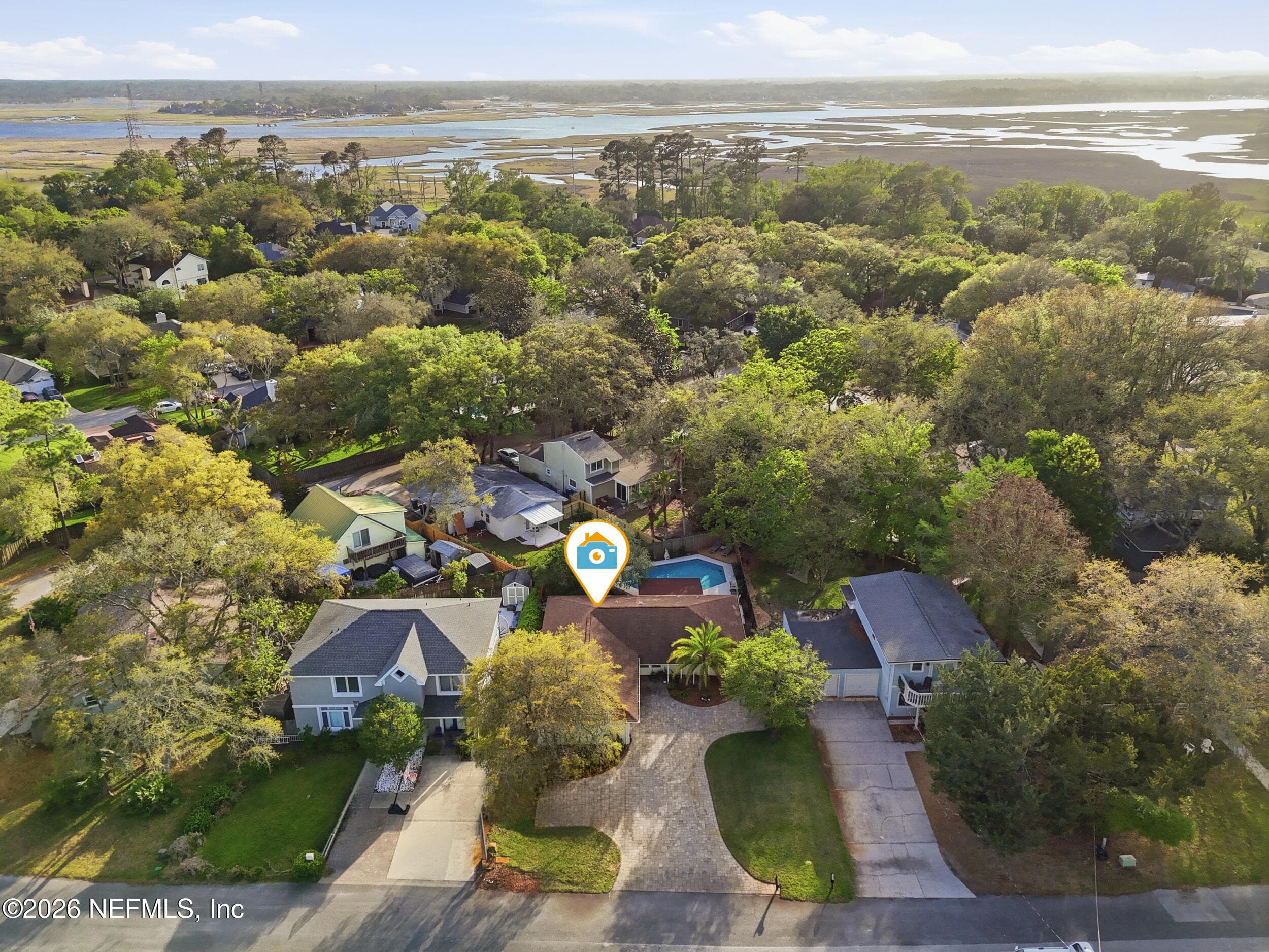 Aerial to South — 2018 ROSEWOOD Drive, Neptune Beach, FL 32266