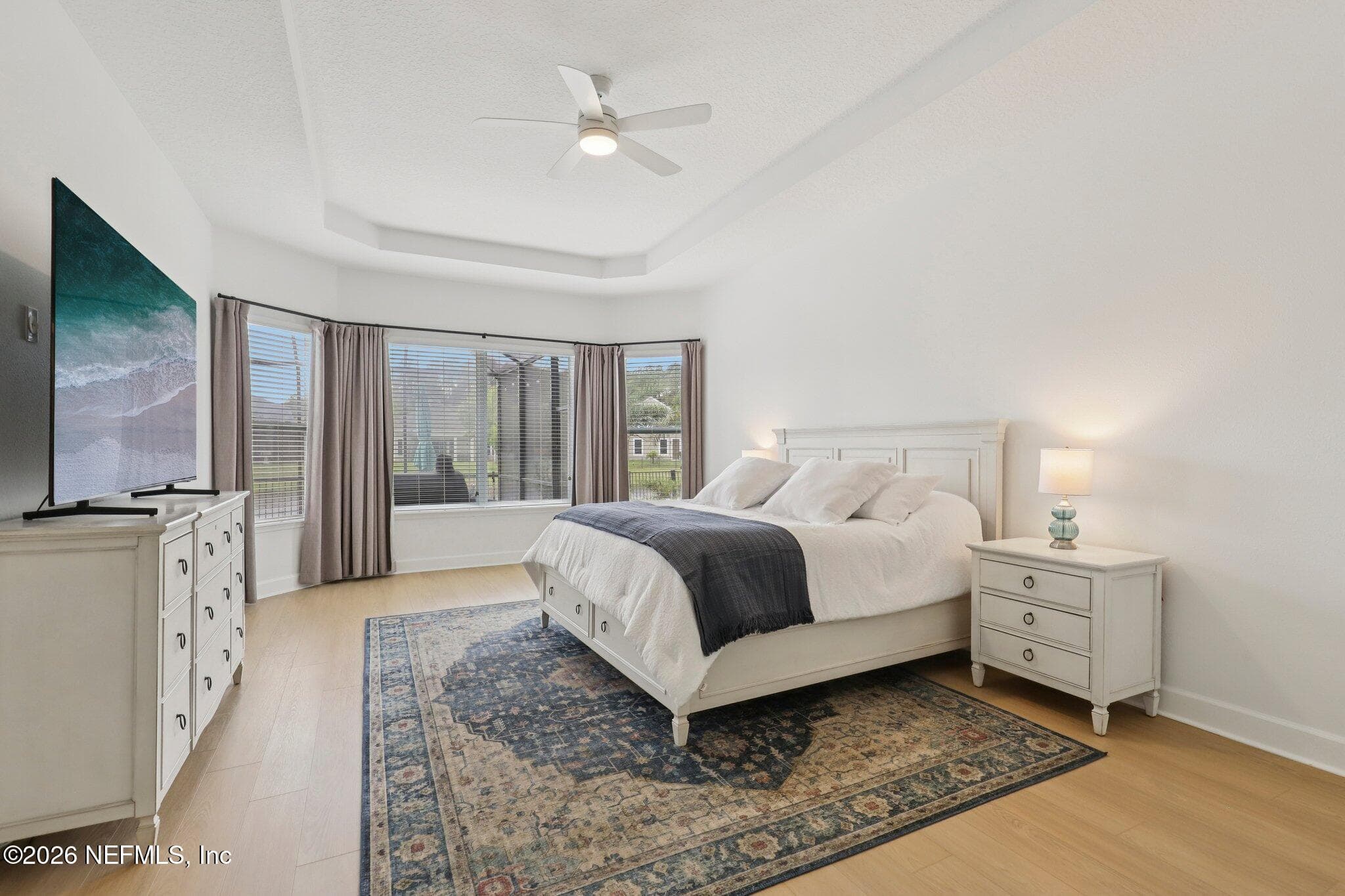 Primary suite is huge! Beautiful LVP flooring and overlooks pool/pond — 529 STATELY SHOALS Trail, Ponte Vedra, FL 32081