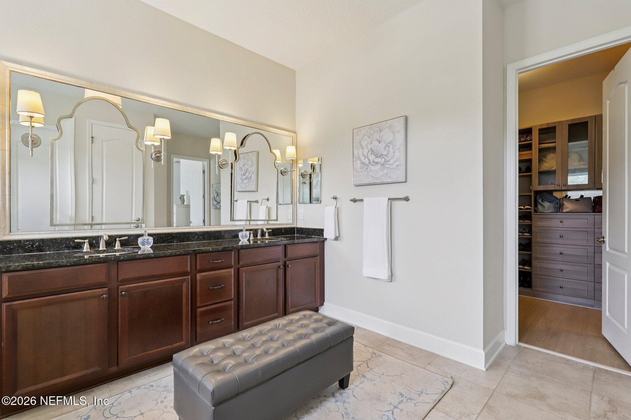 Dual vanities, large soaking tub and huge walk in shower provide a spa-like experience — 529 STATELY SHOALS Trail, Ponte Vedra, FL 32081