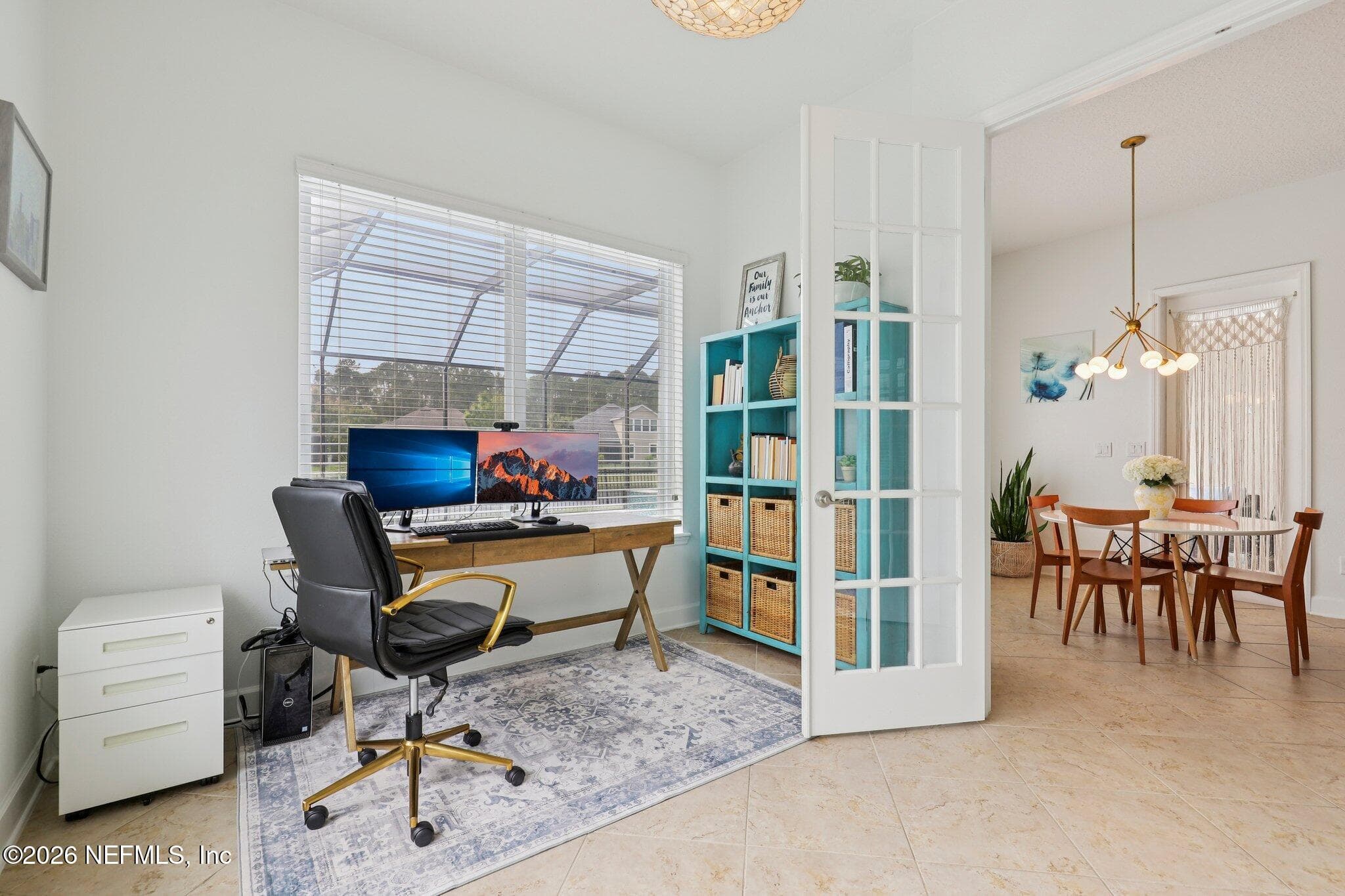 Office is located off the family room and has French doors — 529 STATELY SHOALS Trail, Ponte Vedra, FL 32081