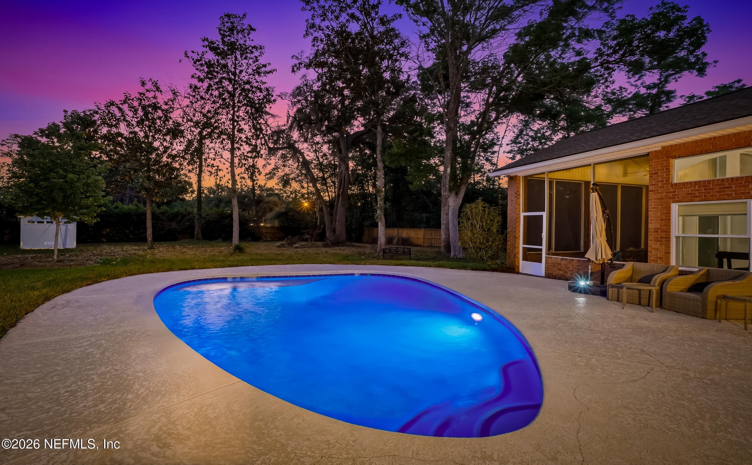 Beautiful Pool overlooking the large backyard — 2408 STOCKTON Drive, Fleming Island, FL 32003