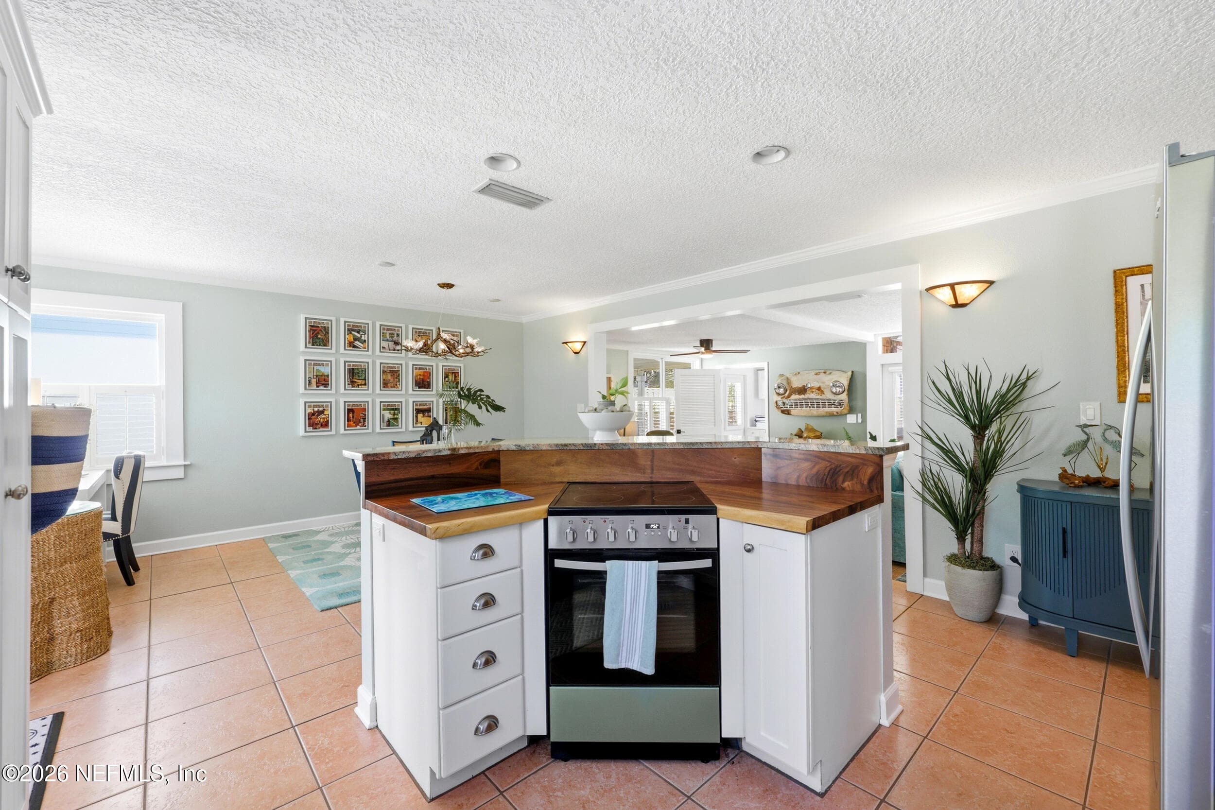 Butcher Block countertop — 255 SHERRY Drive, Atlantic Beach, FL 32233
