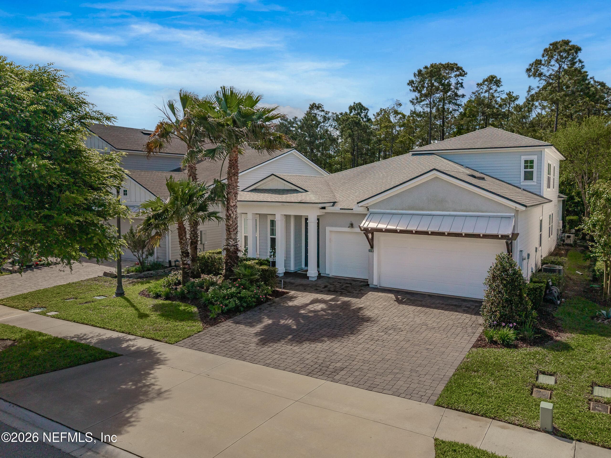 Coastal home on a preserve lot WITH a POOL — 180 PALM ISLAND Way, Ponte Vedra, FL 32081