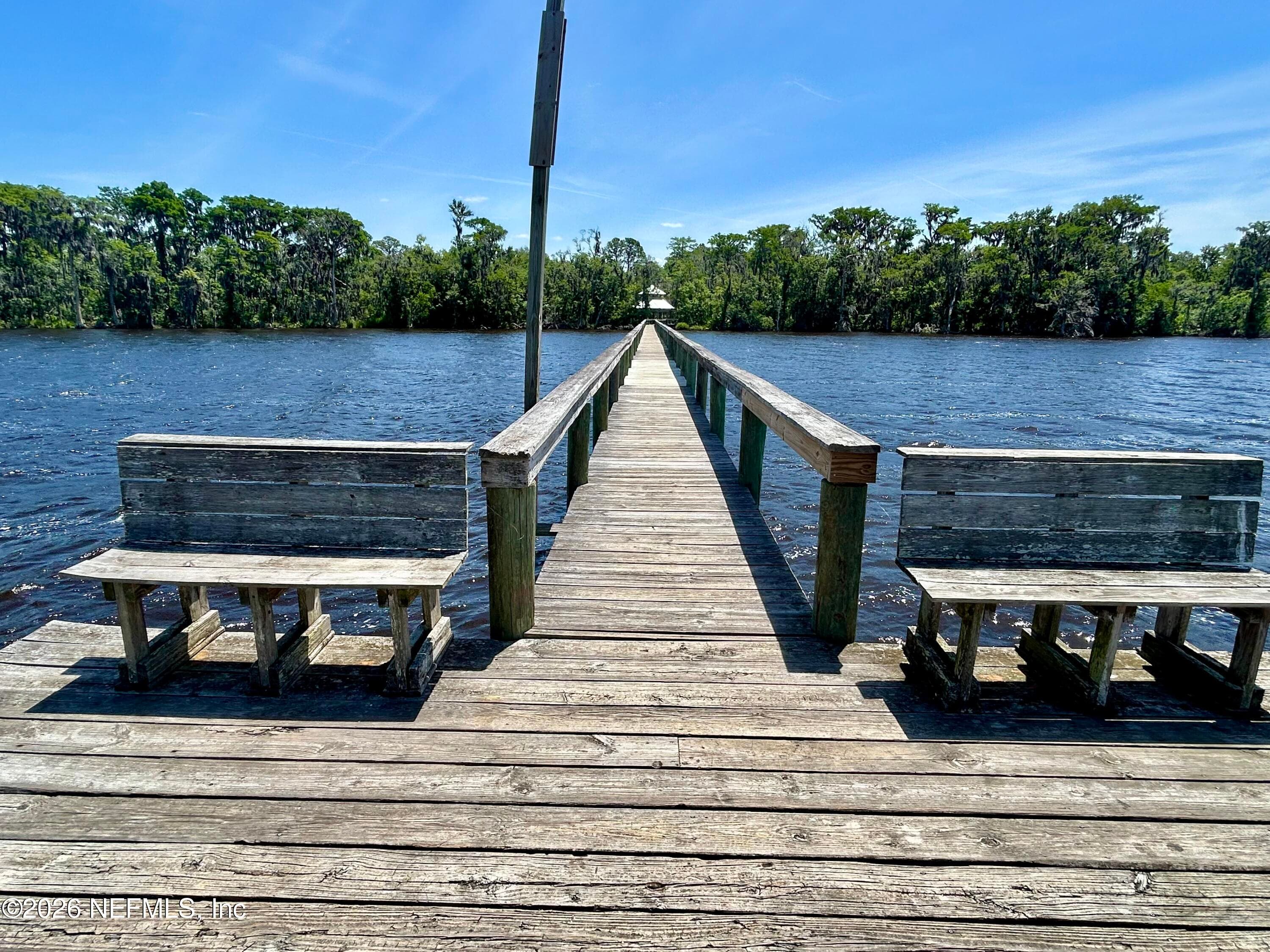 Community dock on Doctor's Lake — 1943 ROSE MALLOW Lane, Fleming Island, FL 32003