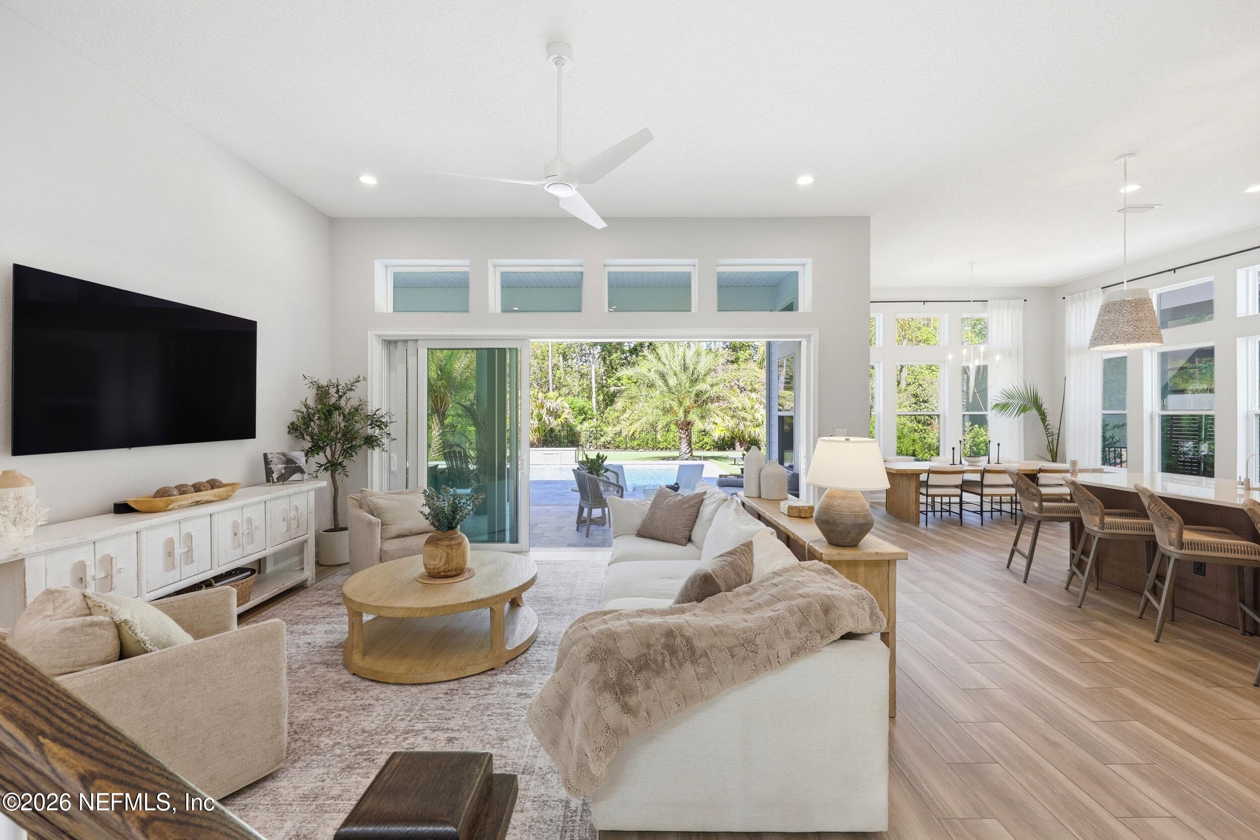 Bright living + sliders — 351 PALM CREST Drive, Ponte Vedra, FL 32081
