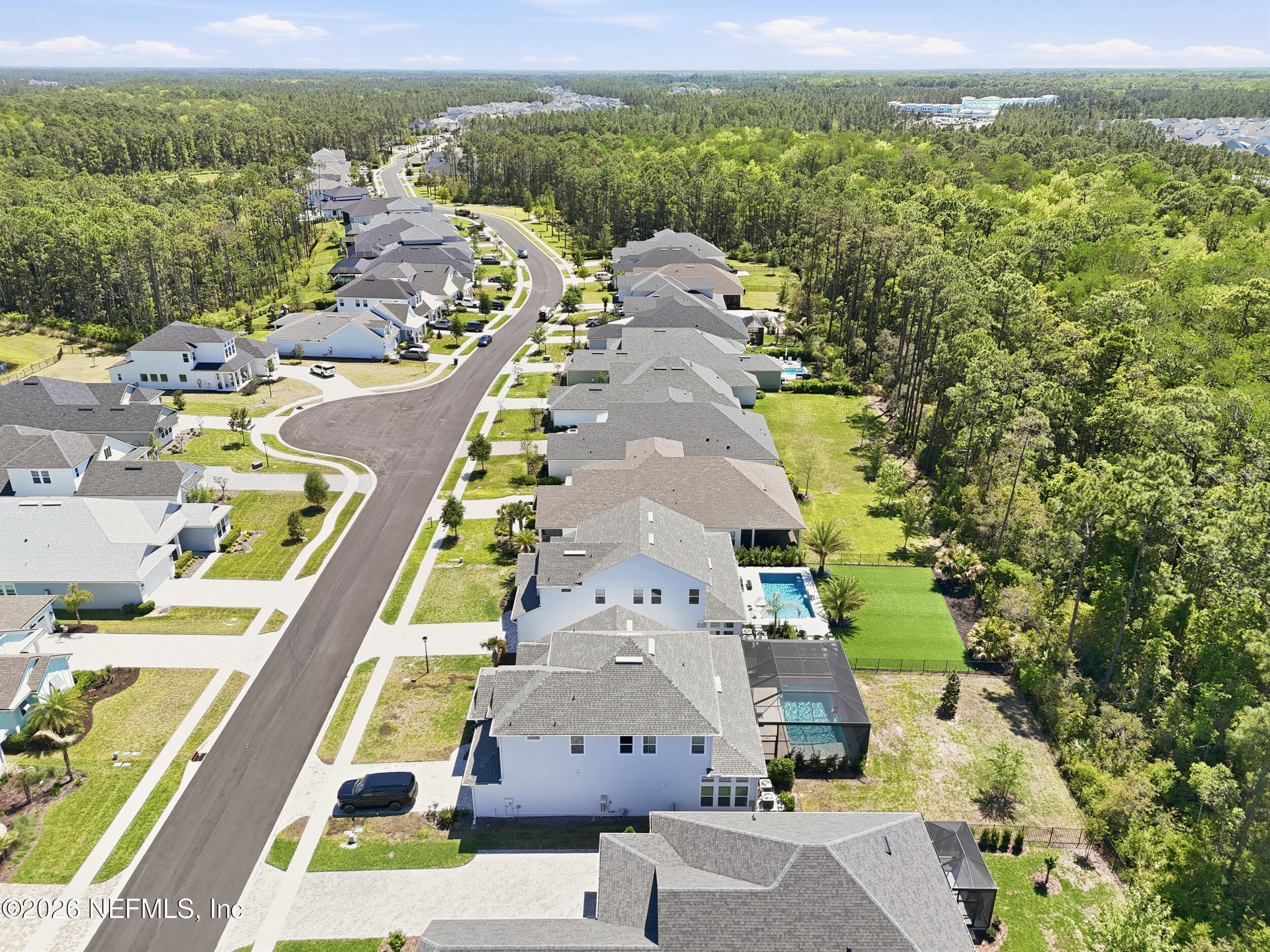 Drone shot of the neighborhood — 351 PALM CREST Drive, Ponte Vedra, FL 32081