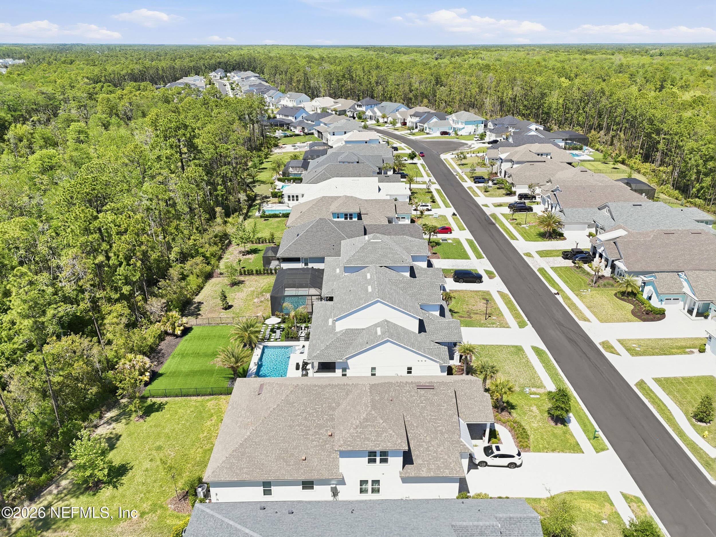 Drone shot of the neighborhood — 351 PALM CREST Drive, Ponte Vedra, FL 32081