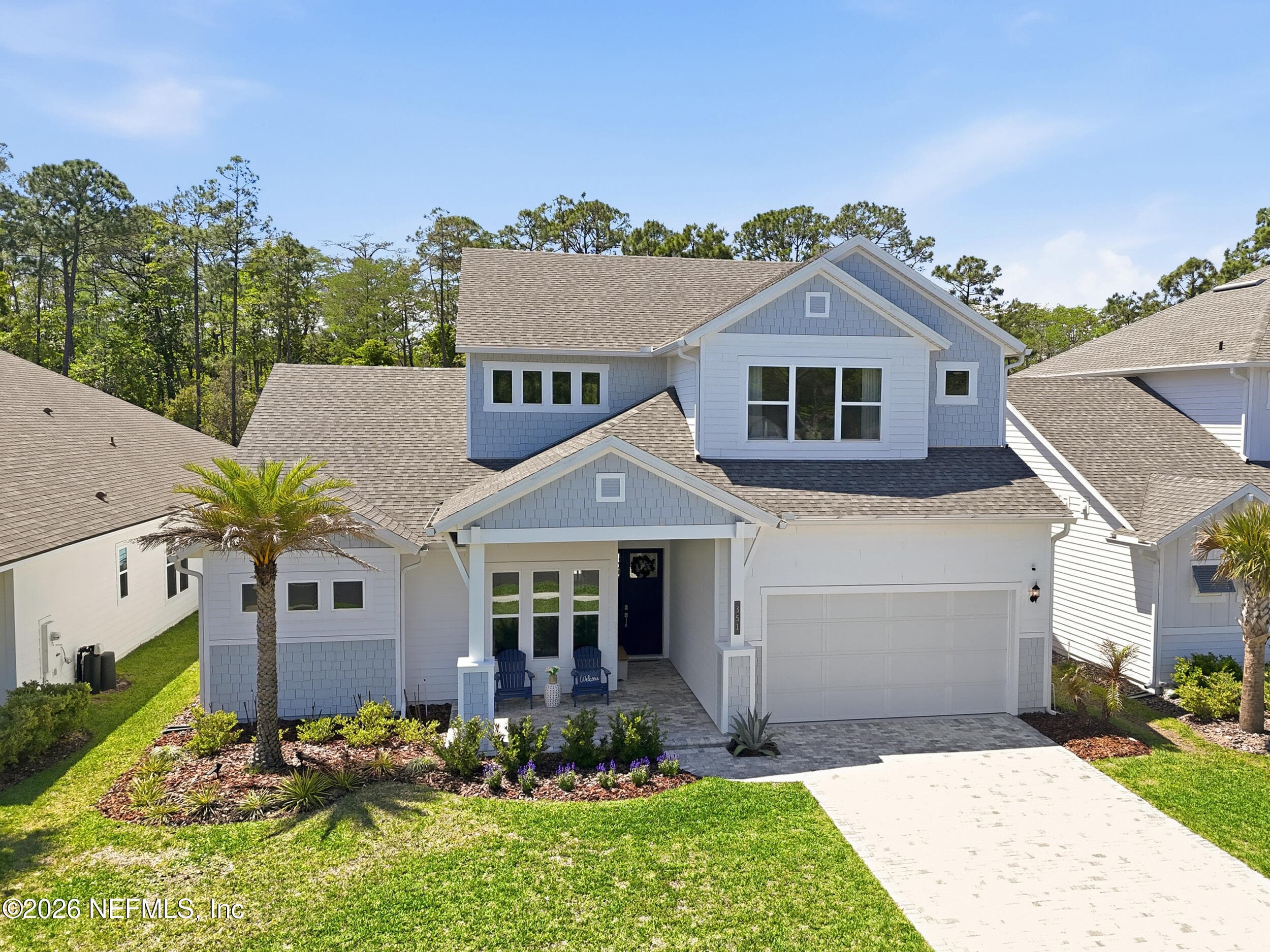 Front elevation view — 351 PALM CREST Drive, Ponte Vedra, FL 32081