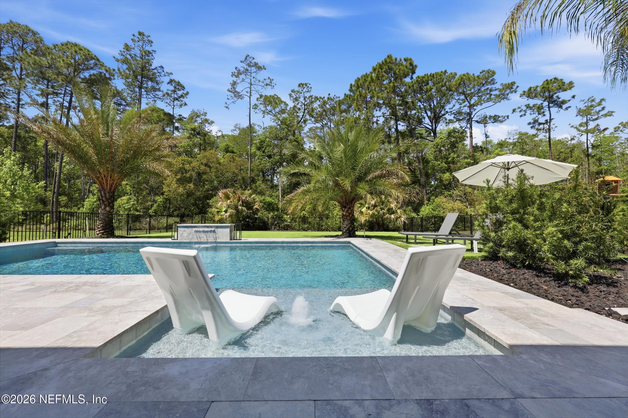 Pool oasis and perfect tanning spot — 351 PALM CREST Drive, Ponte Vedra, FL 32081