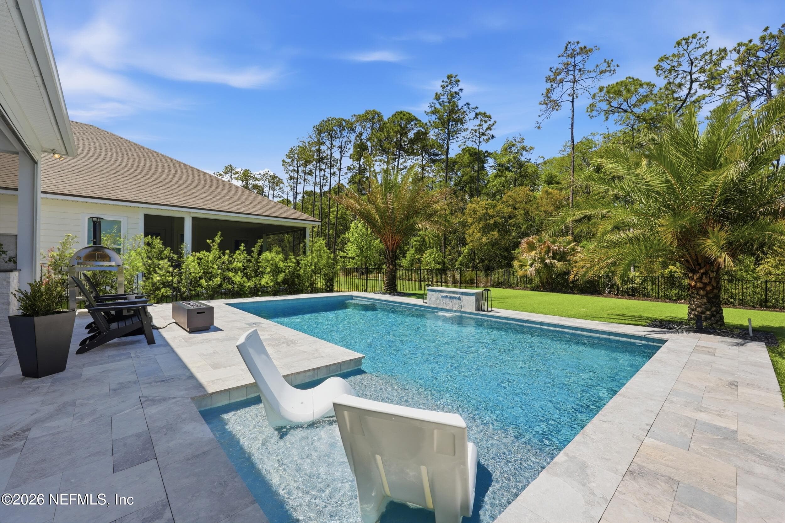 Backyard pool oasis — 351 PALM CREST Drive, Ponte Vedra, FL 32081