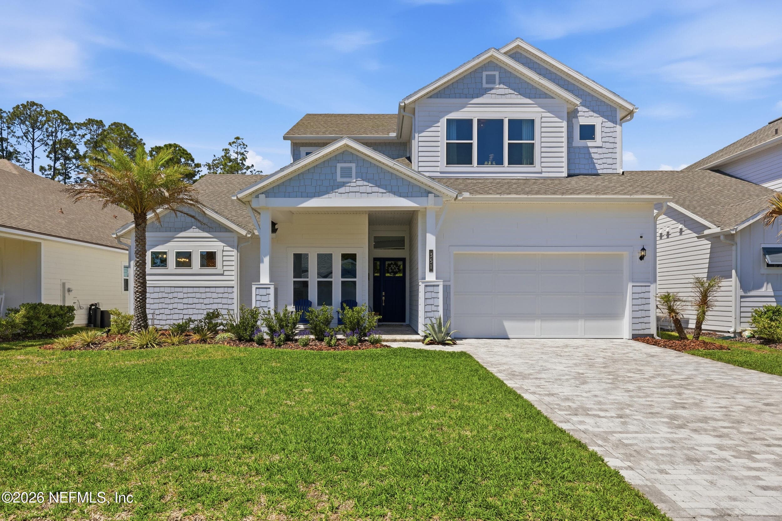 Front elevation view — 351 PALM CREST Drive, Ponte Vedra, FL 32081