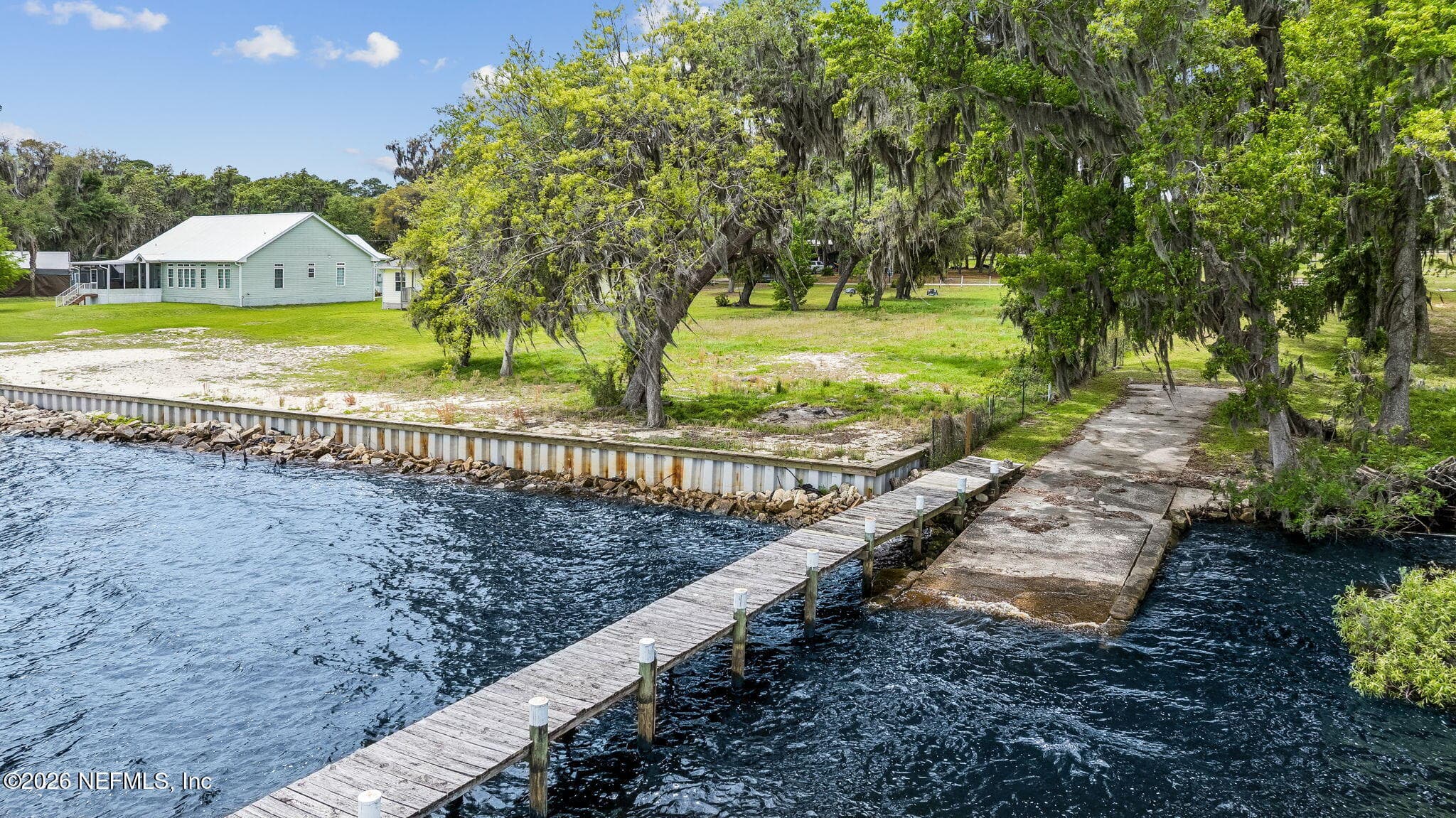 You have the option of launching smaller watercraft from this ramp — 102 SANDRA Lane, Crescent City, FL 32112
