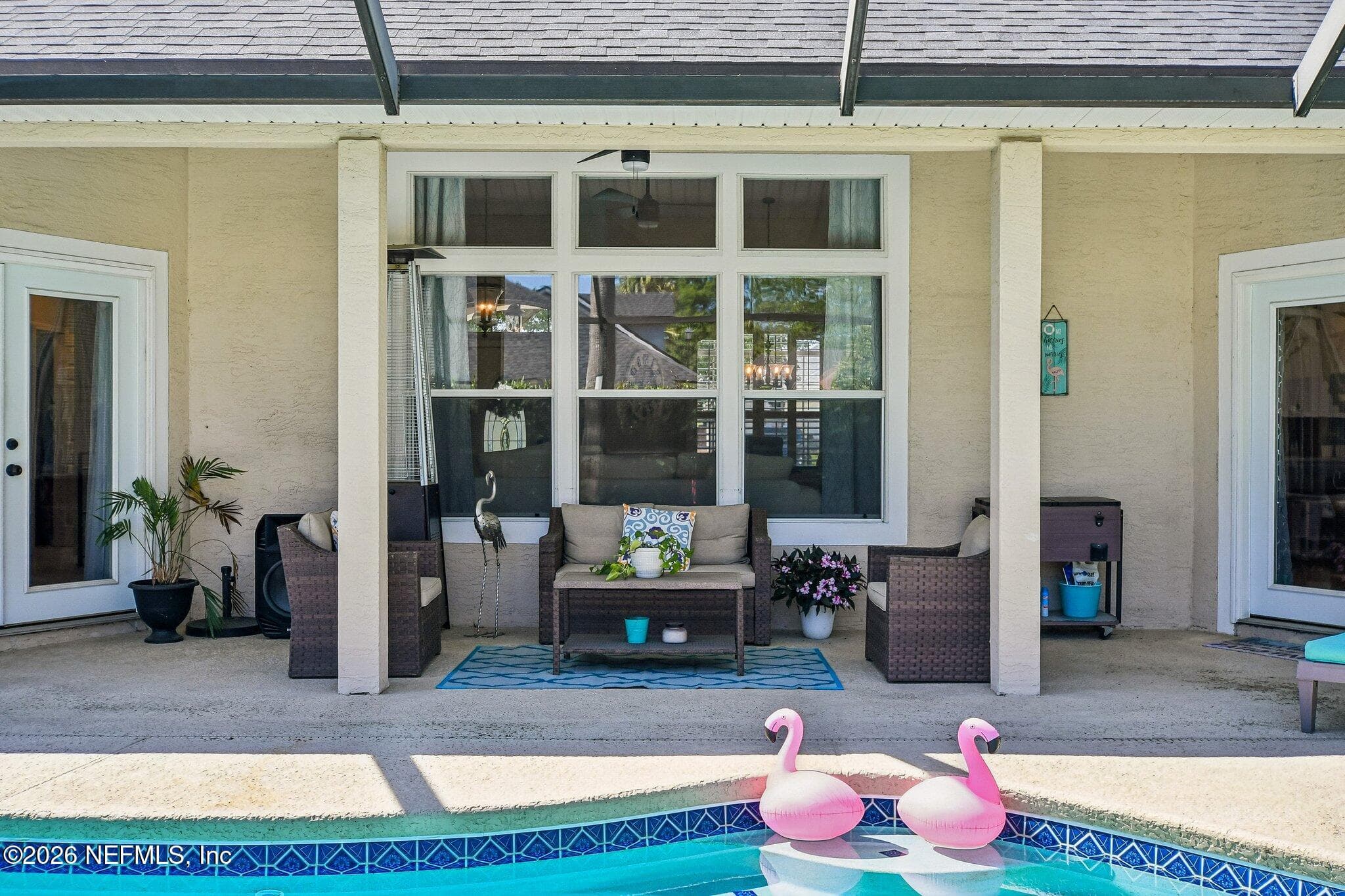 screened in pool and patio — 1908 FOX GLOVE Lane, Fleming Island, FL 32003