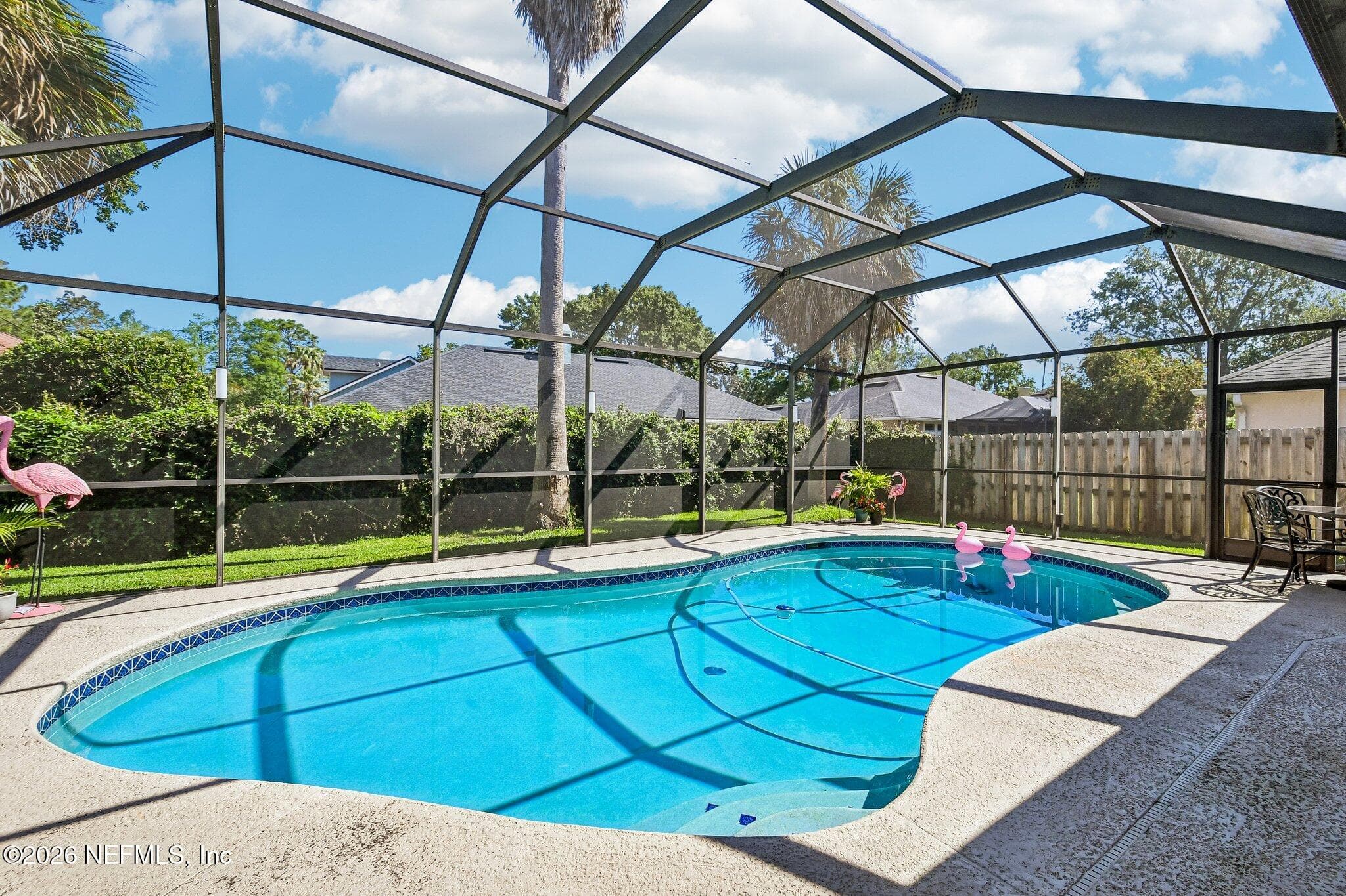 screened in pool and patio — 1908 FOX GLOVE Lane, Fleming Island, FL 32003