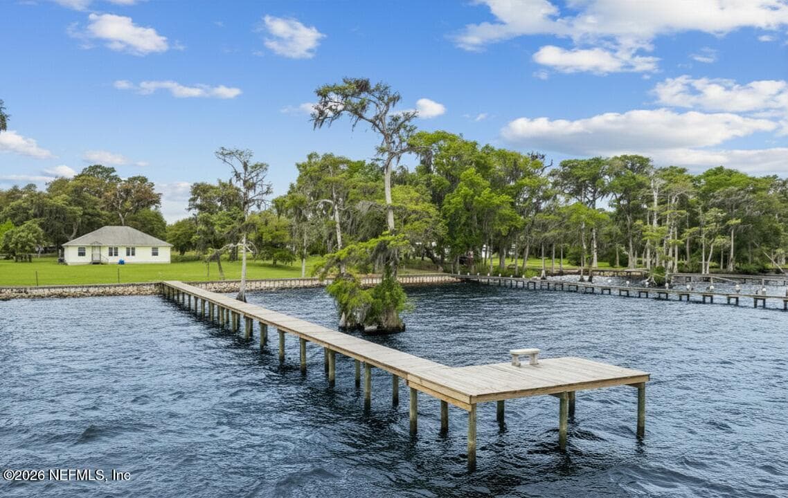 An active permit to add a boathouse to this dock is still open — 102 SANDRA Lane, Crescent City, FL 32112