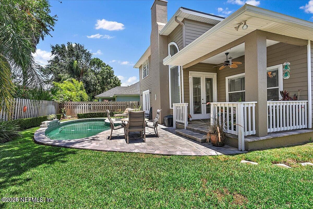 pool, covered patio — 2884 ST MAARTEN Court, Jacksonville Beach, FL 32250