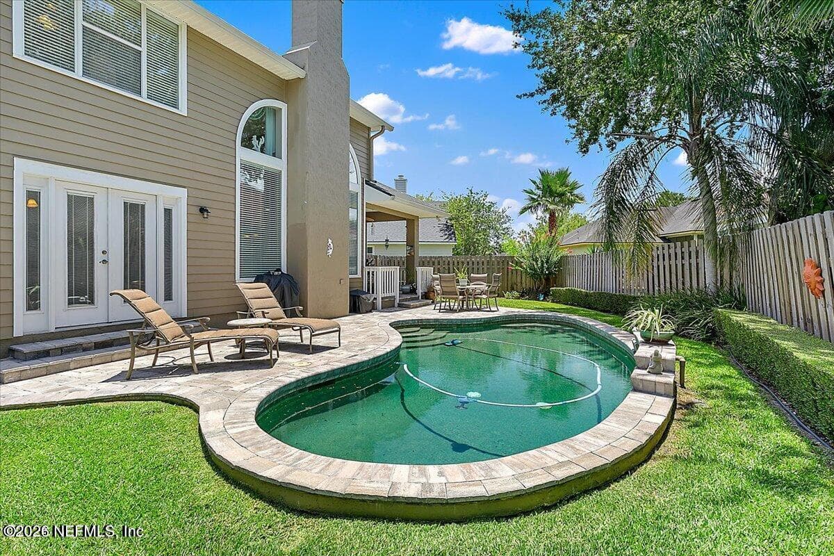 Fully fenced backyard — 2884 ST MAARTEN Court, Jacksonville Beach, FL 32250