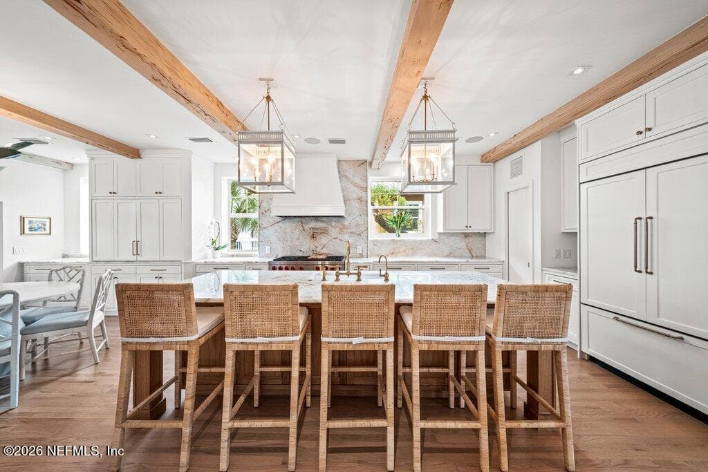 kitchen with large island — 1271 E COAST Drive, Atlantic Beach, FL 32233