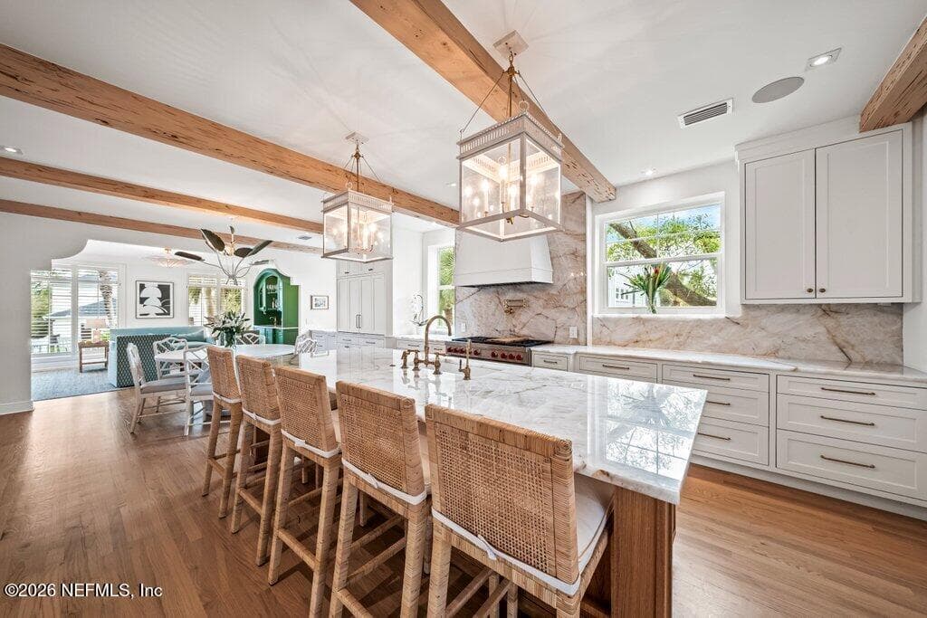 kitchen with large island — 1271 E COAST Drive, Atlantic Beach, FL 32233