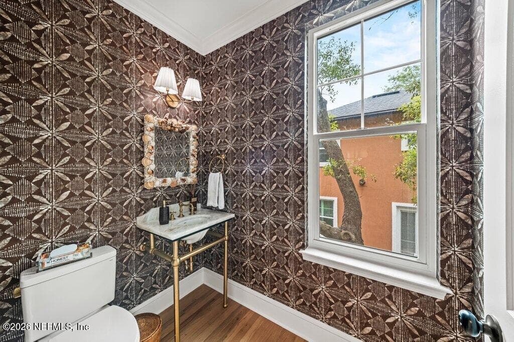 half bathroom for guests off kitchen — 1271 E COAST Drive, Atlantic Beach, FL 32233