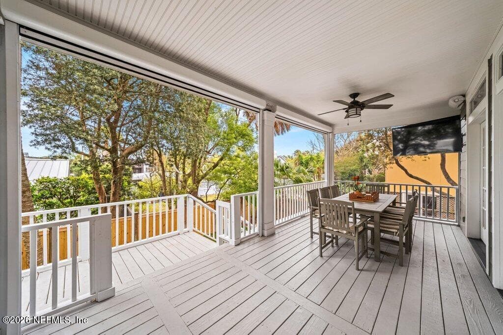 Back porch — 1271 E COAST Drive, Atlantic Beach, FL 32233