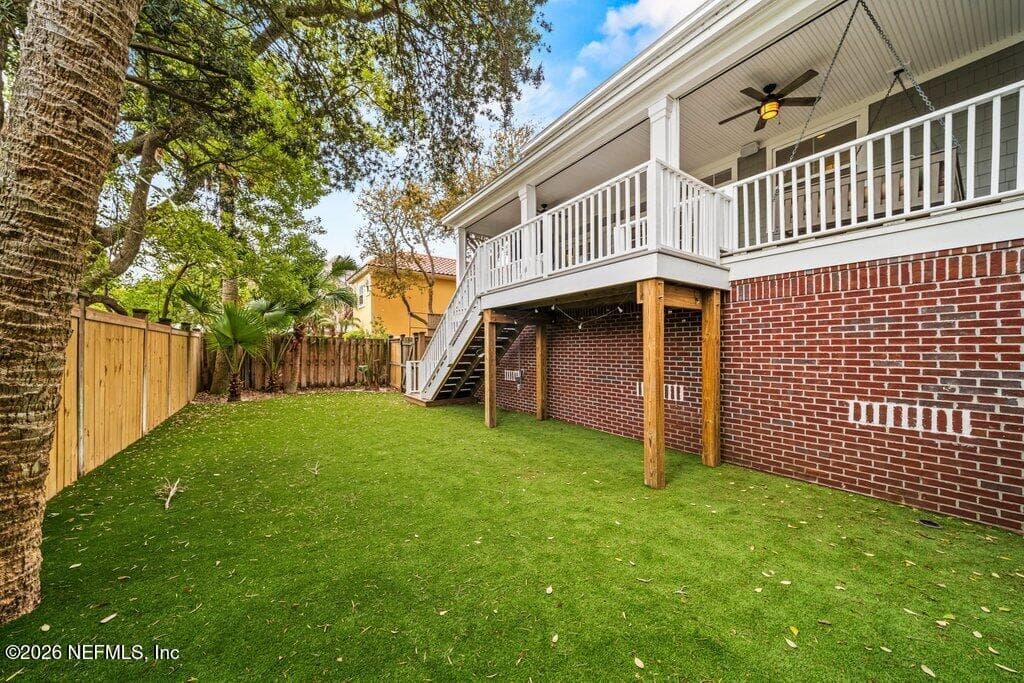 backyard — 1271 E COAST Drive, Atlantic Beach, FL 32233