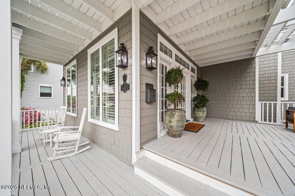 Front porch — 1271 E COAST Drive, Atlantic Beach, FL 32233