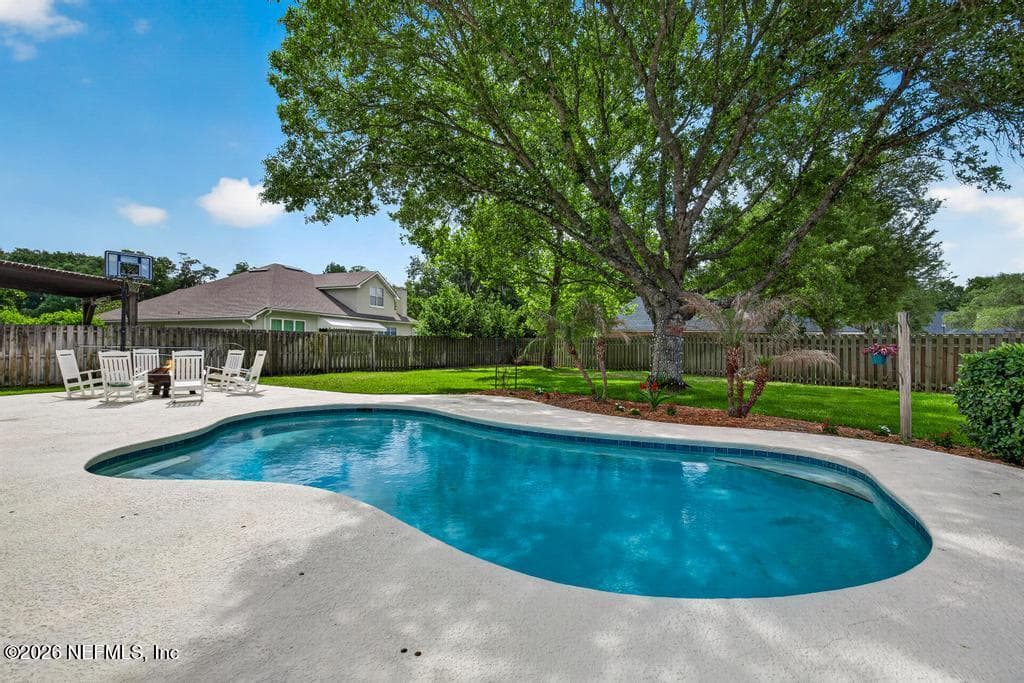 Oversized backyard with pool — 1770 RISING OAKS Drive, Jacksonville, FL 32223